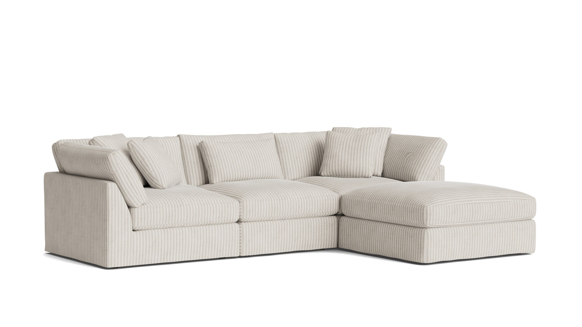 Get Together™ 4-Piece Modular Sectional, Large, Newport Stripe — alternate view