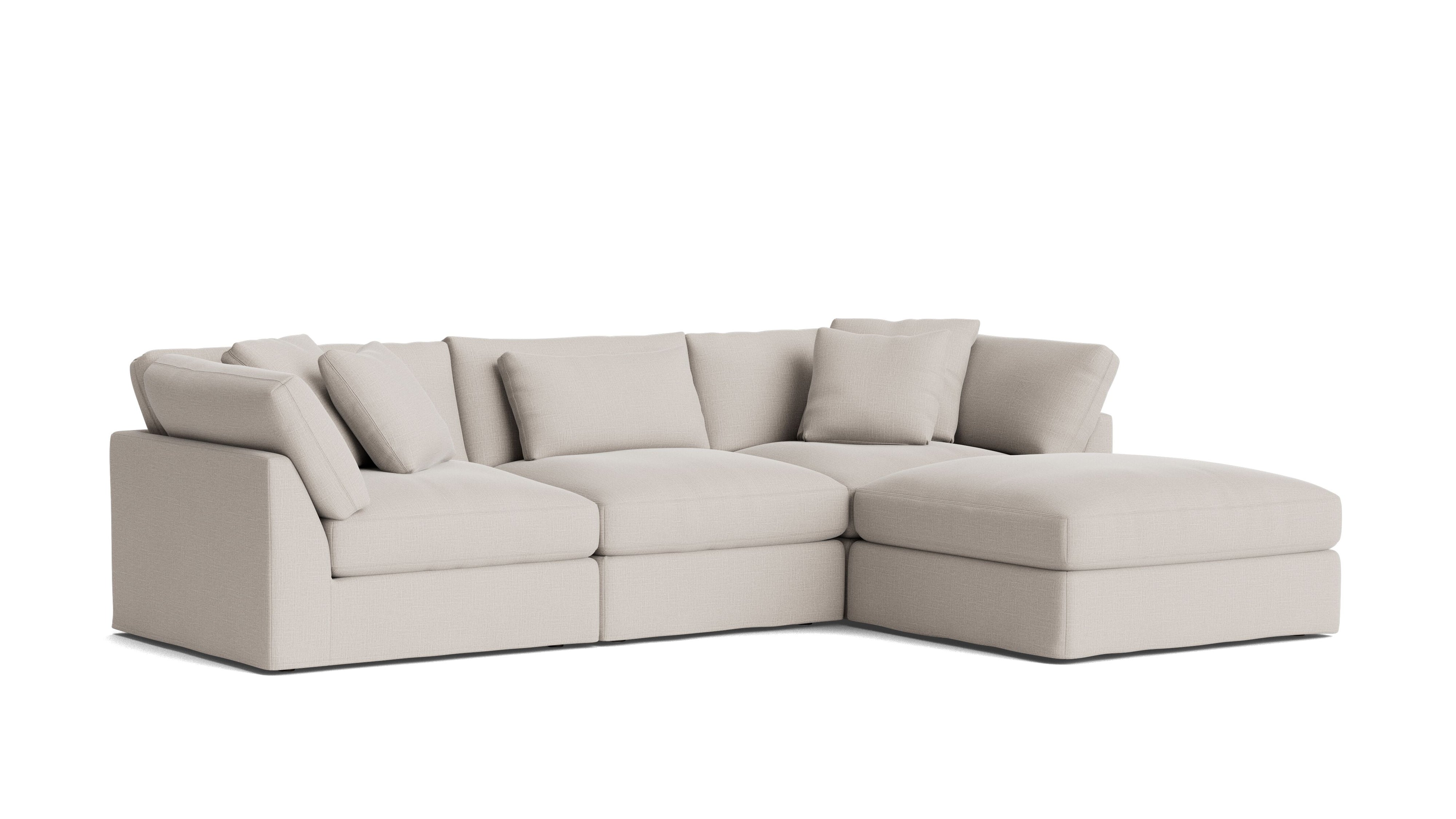 Get Together™ 4 - Piece Modular Sectional, Large, Clay - Sundays Company CanadaSEC-YJ-032-015