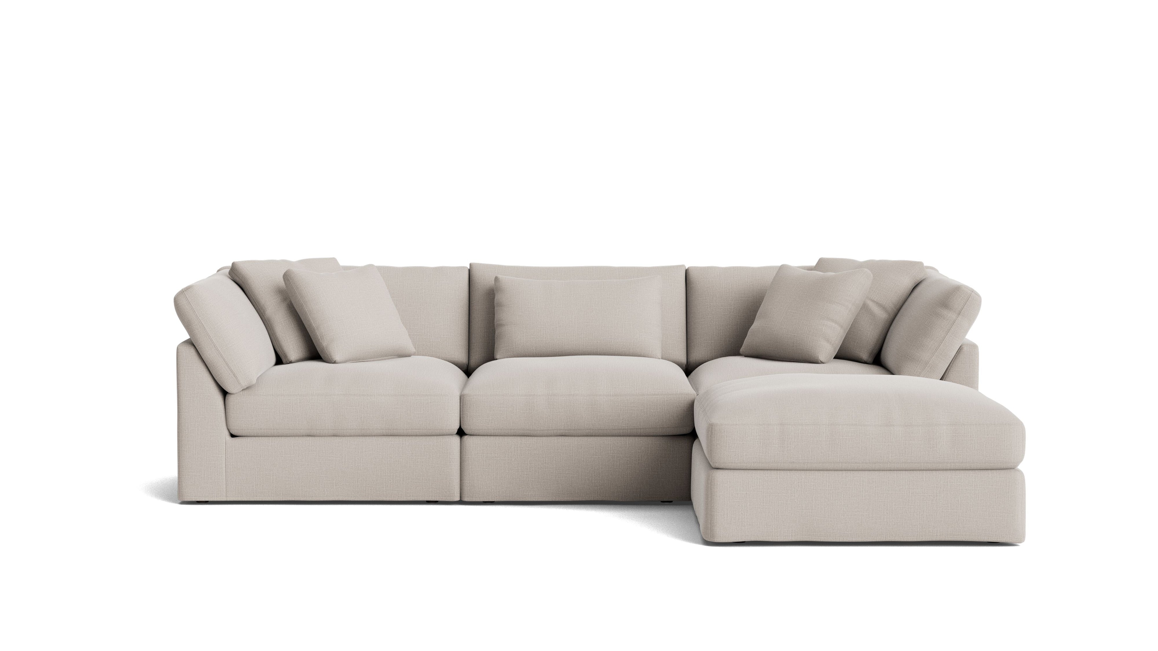 Get Together™ 4 - Piece Modular Sectional, Large, Clay - Sundays Company CanadaSEC-YJ-032-015