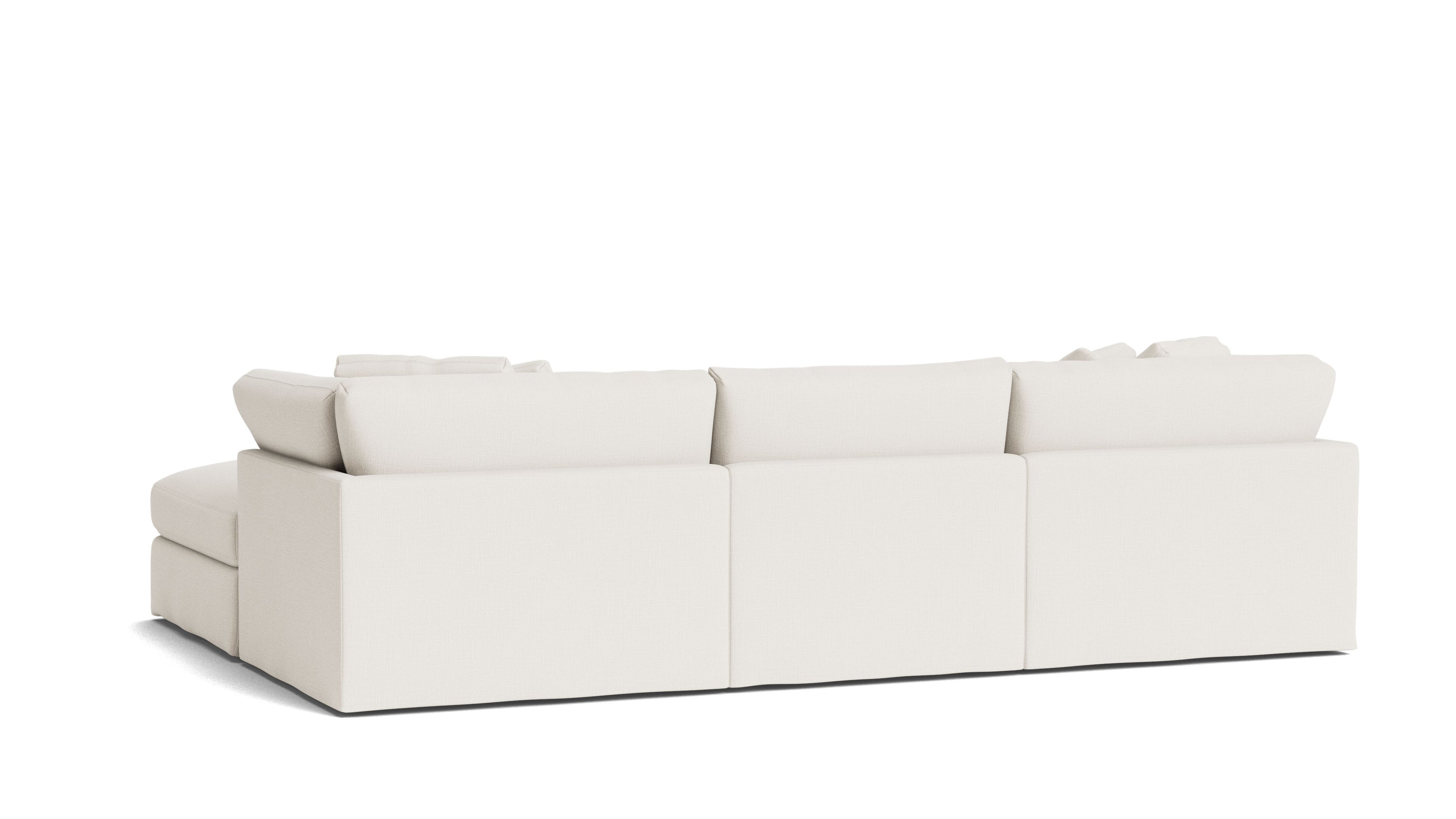 Get Together™ 4 - Piece Modular Sectional, Large, Cream Linen - Sundays Company CanadaSEC-YJ-032-018