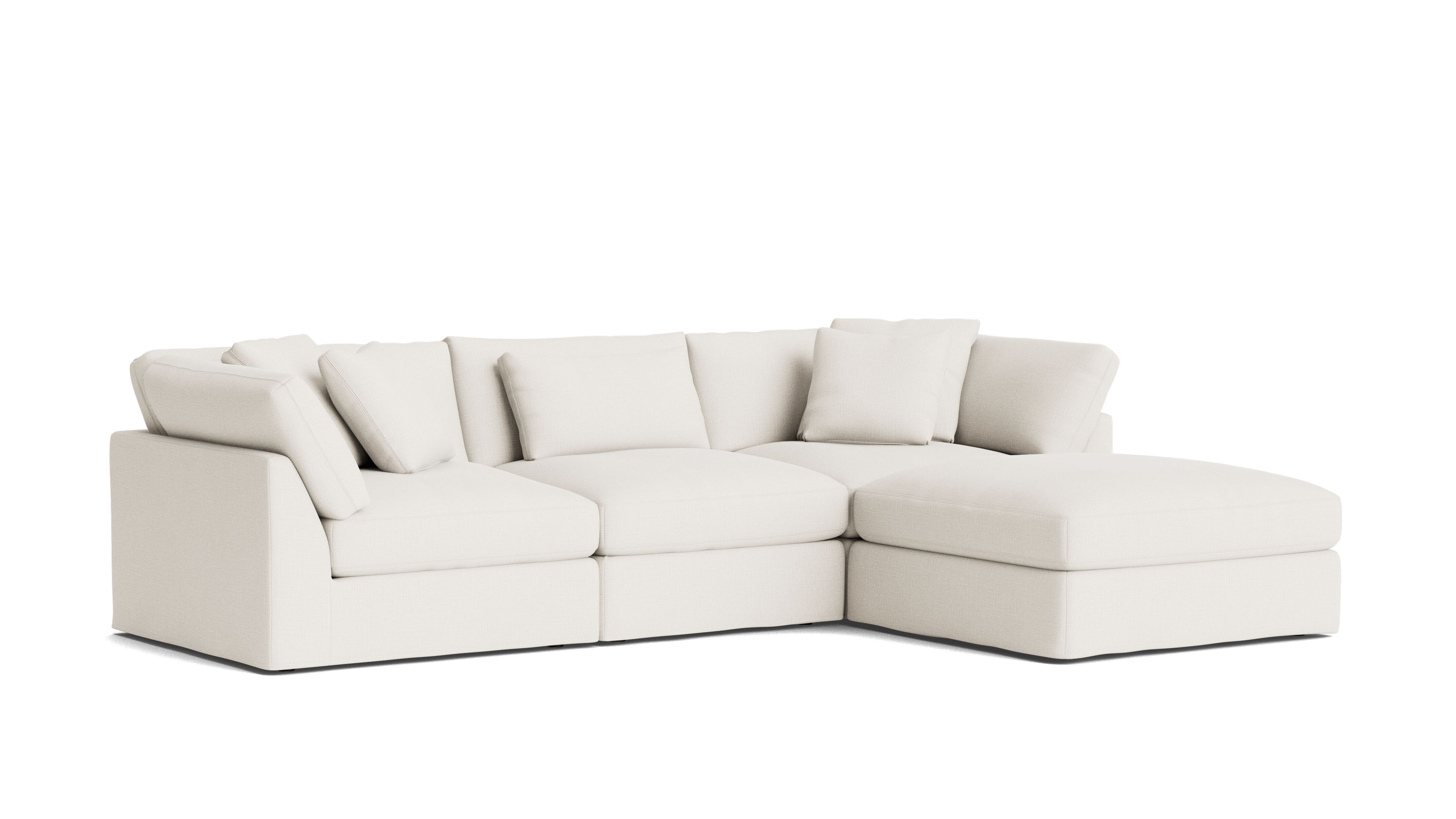 Get Together™ 4 - Piece Modular Sectional, Large, Cream Linen - Sundays Company CanadaSEC-YJ-032-018