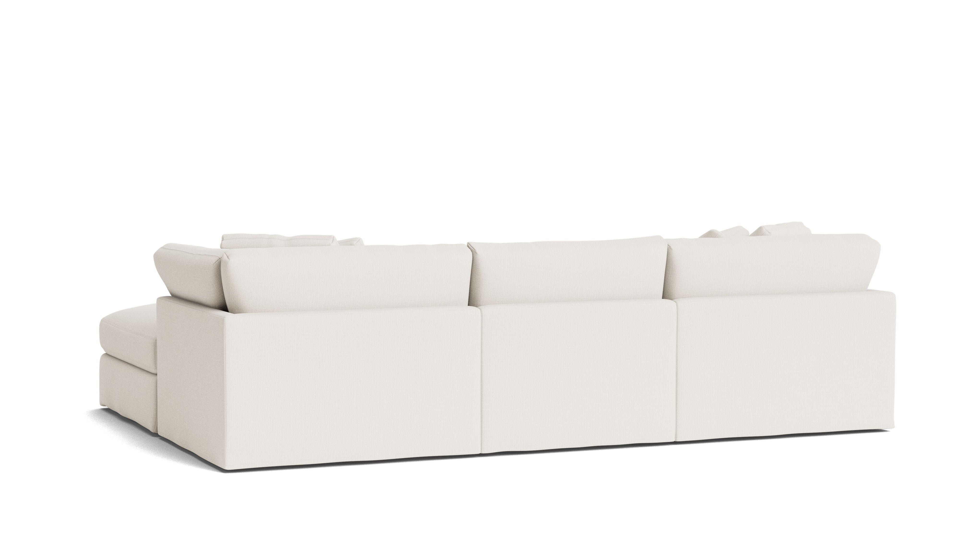 Get Together™ 4-Piece Modular Sectional, Large, Cream Linen