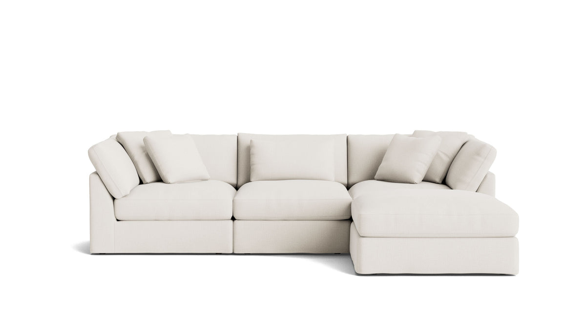 Get Together™ 4-Piece Modular Sectional, Large, Cream Linen
