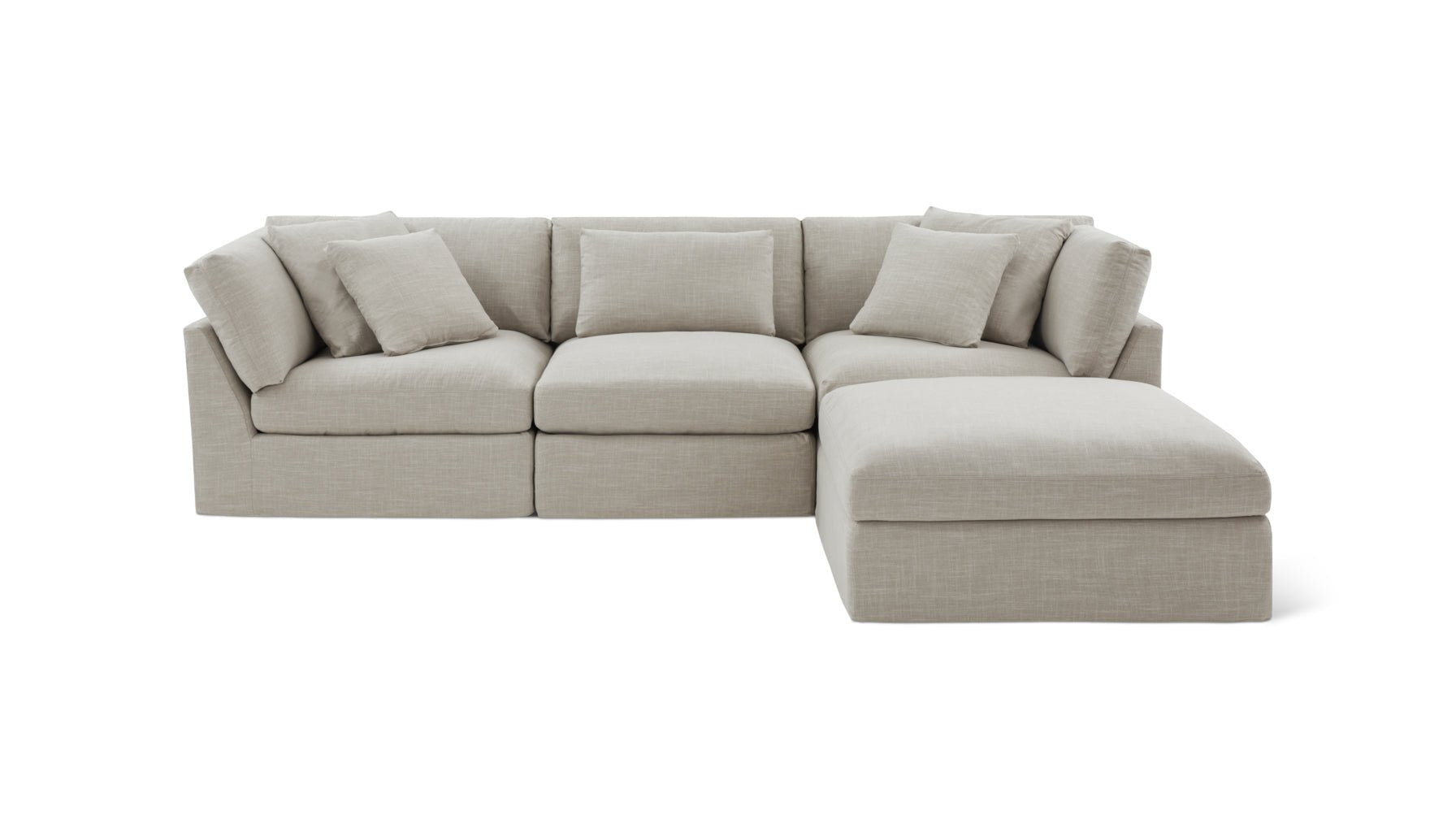 Get Together™ 4-Piece Modular Sectional, Large, Light Pebble - Image 1