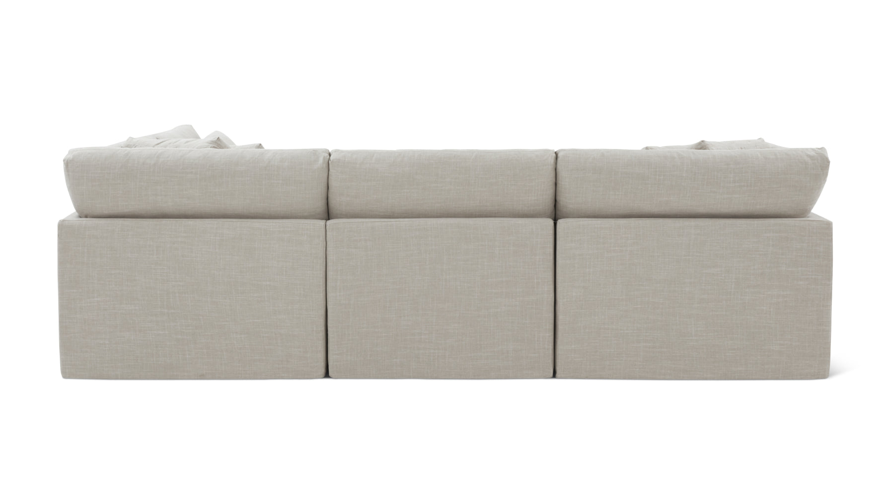 Get Together™ 4-Piece Modular Sectional, Large, Light Pebble - Image 10