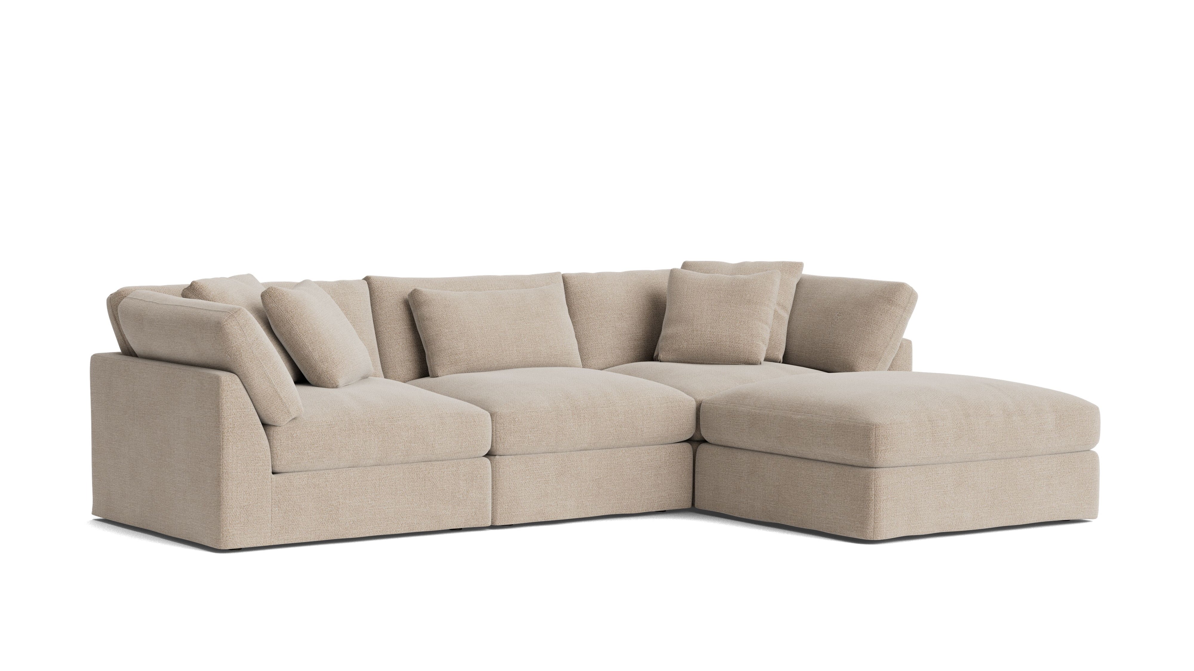 Get Together™ 4 - Piece Modular Sectional, Large, Champagne - Sundays Company CanadaSEC-YJ-032-041