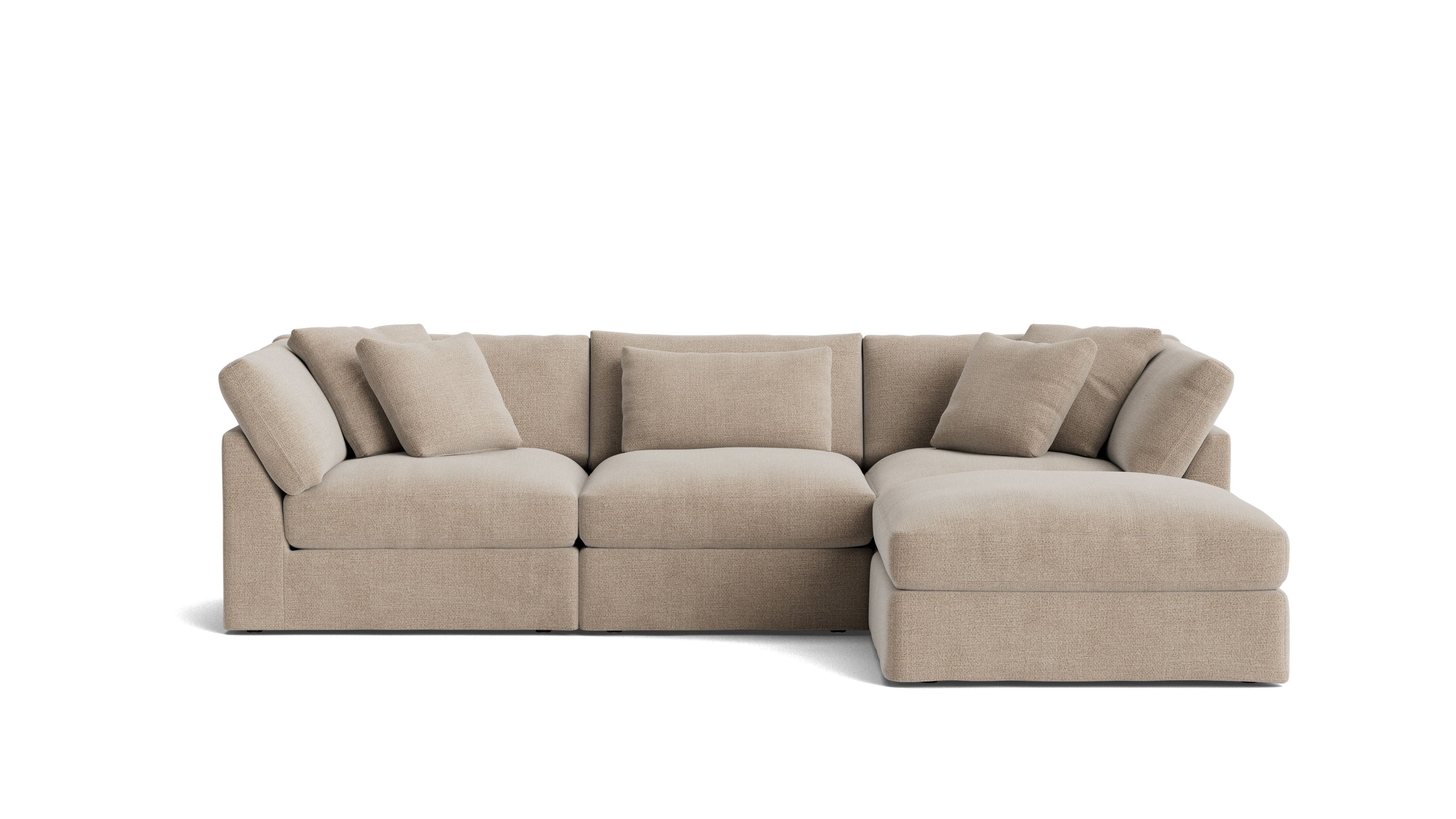 Get Together™ 4 - Piece Modular Sectional, Large, Champagne - Sundays Company CanadaSEC-YJ-032-041