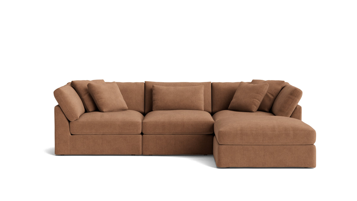 Get Together™ 4-Piece Modular Sectional, Large, Spice