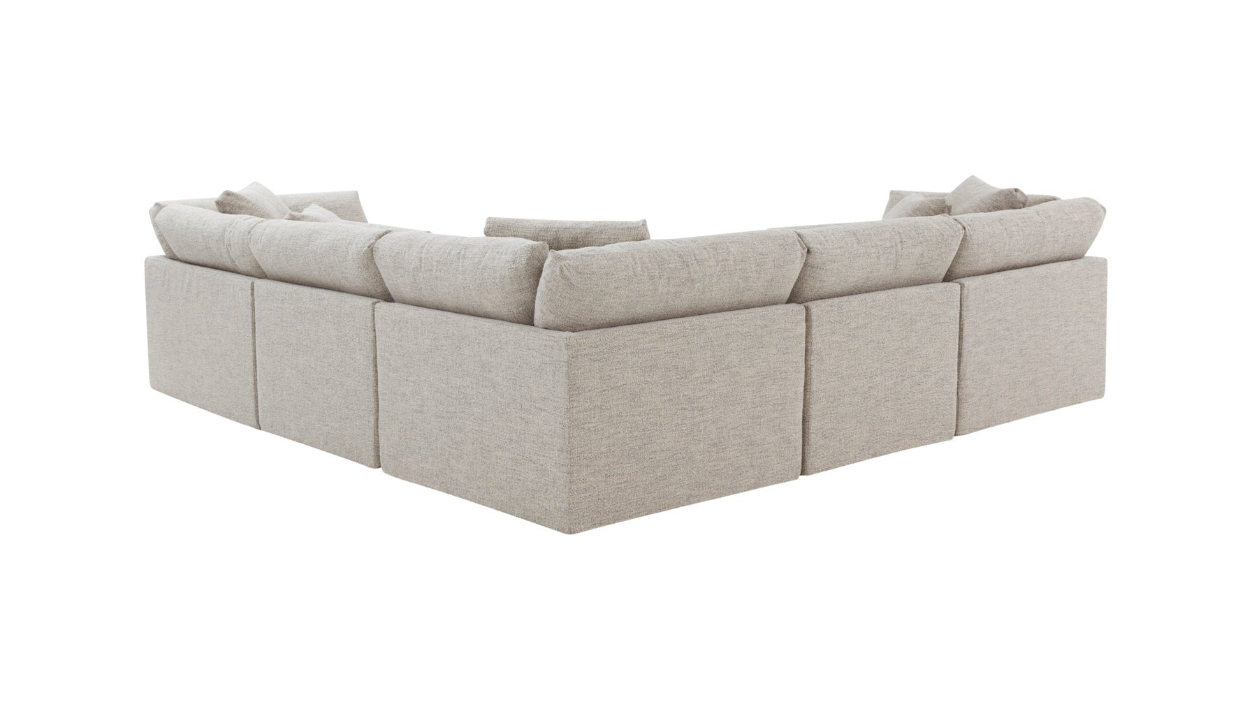 Get Together™ 5-Piece Modular Sectional Closed, Large, Oatmeal - Image 5