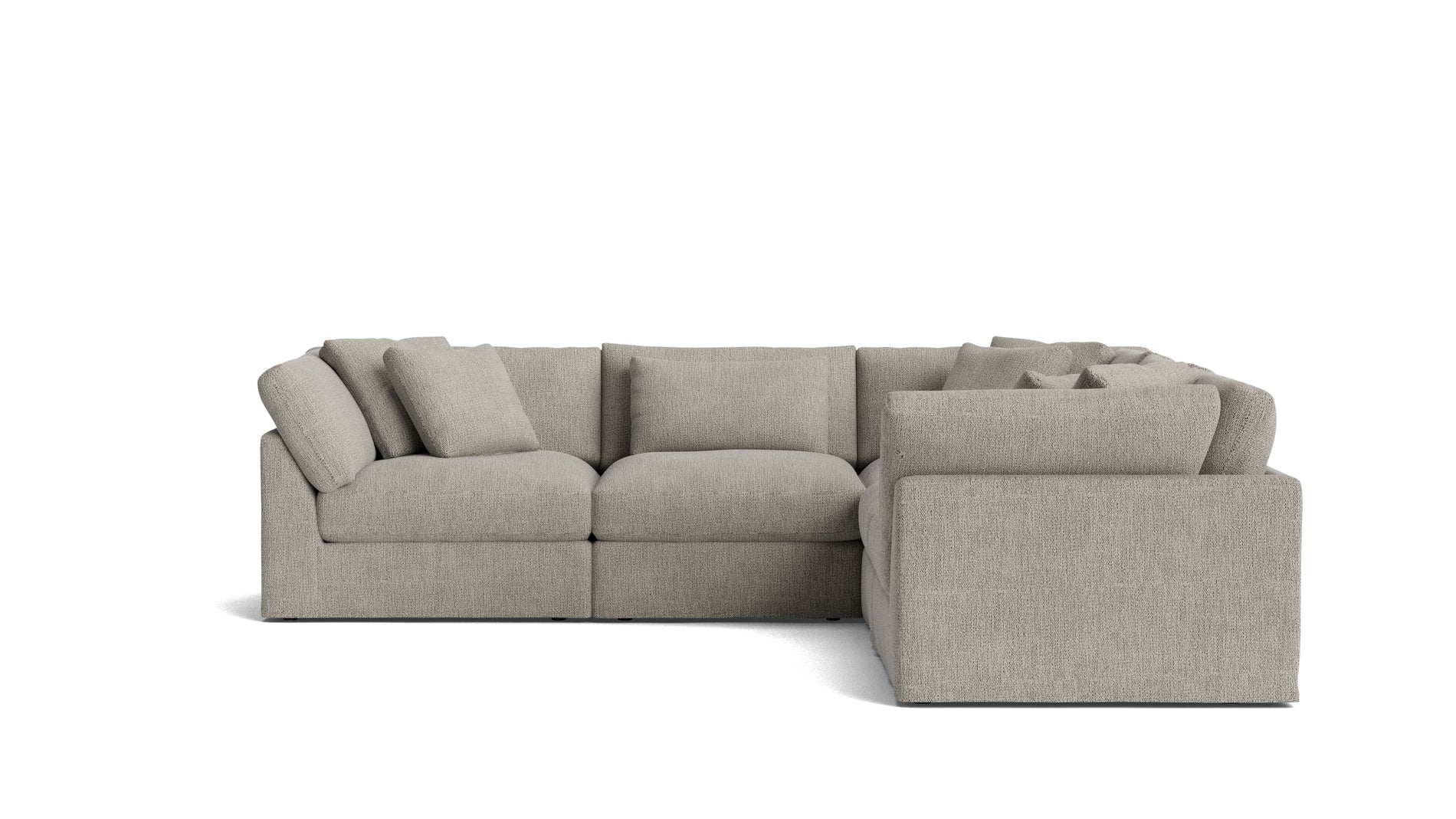 Get Together™ 5-Piece Modular Sectional Closed, Large, Oatmeal_image