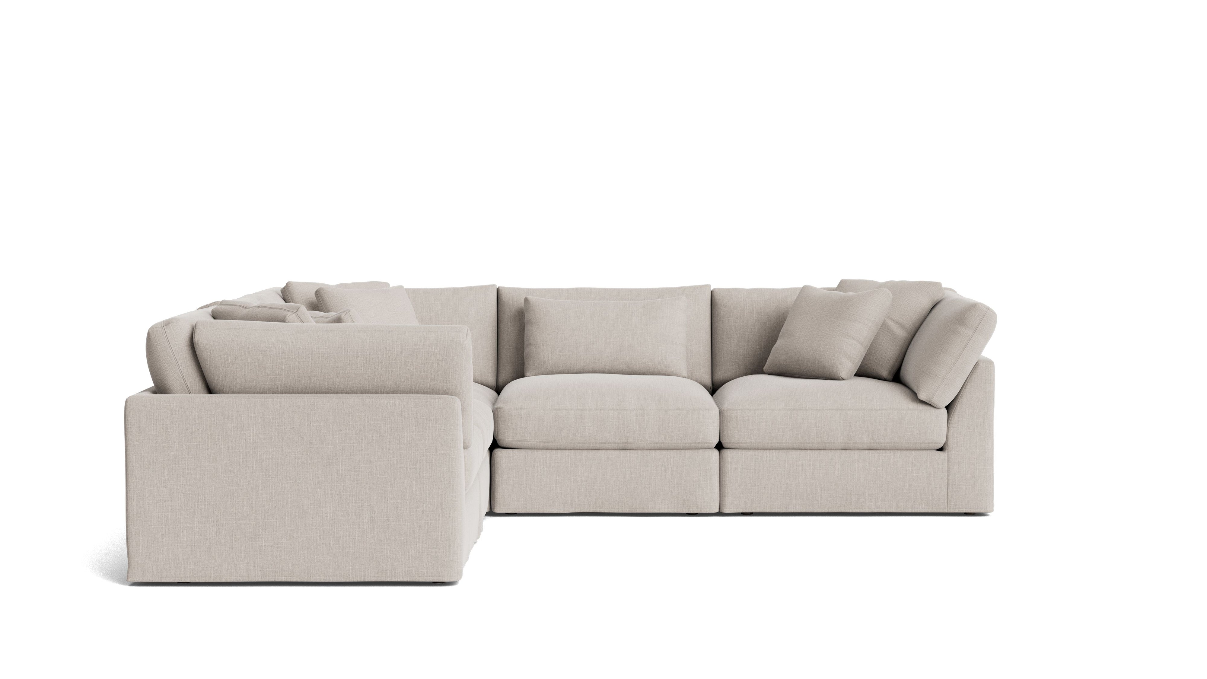 Get Together™ 5 - Piece Modular Sectional Closed, Large, Clay - Sundays Company CanadaSEC-YJ-033-015