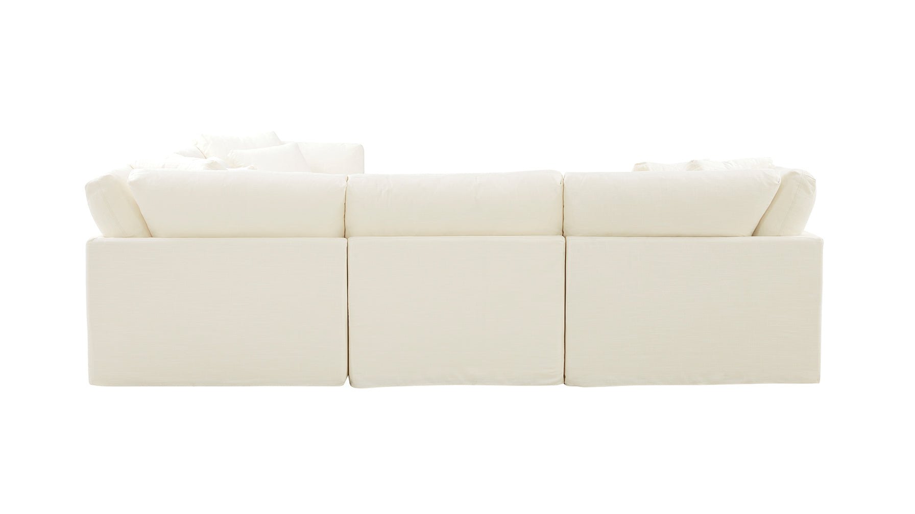 Get Together™ 5-Piece Modular Sectional Closed, Large, Cream Linen - Image 13