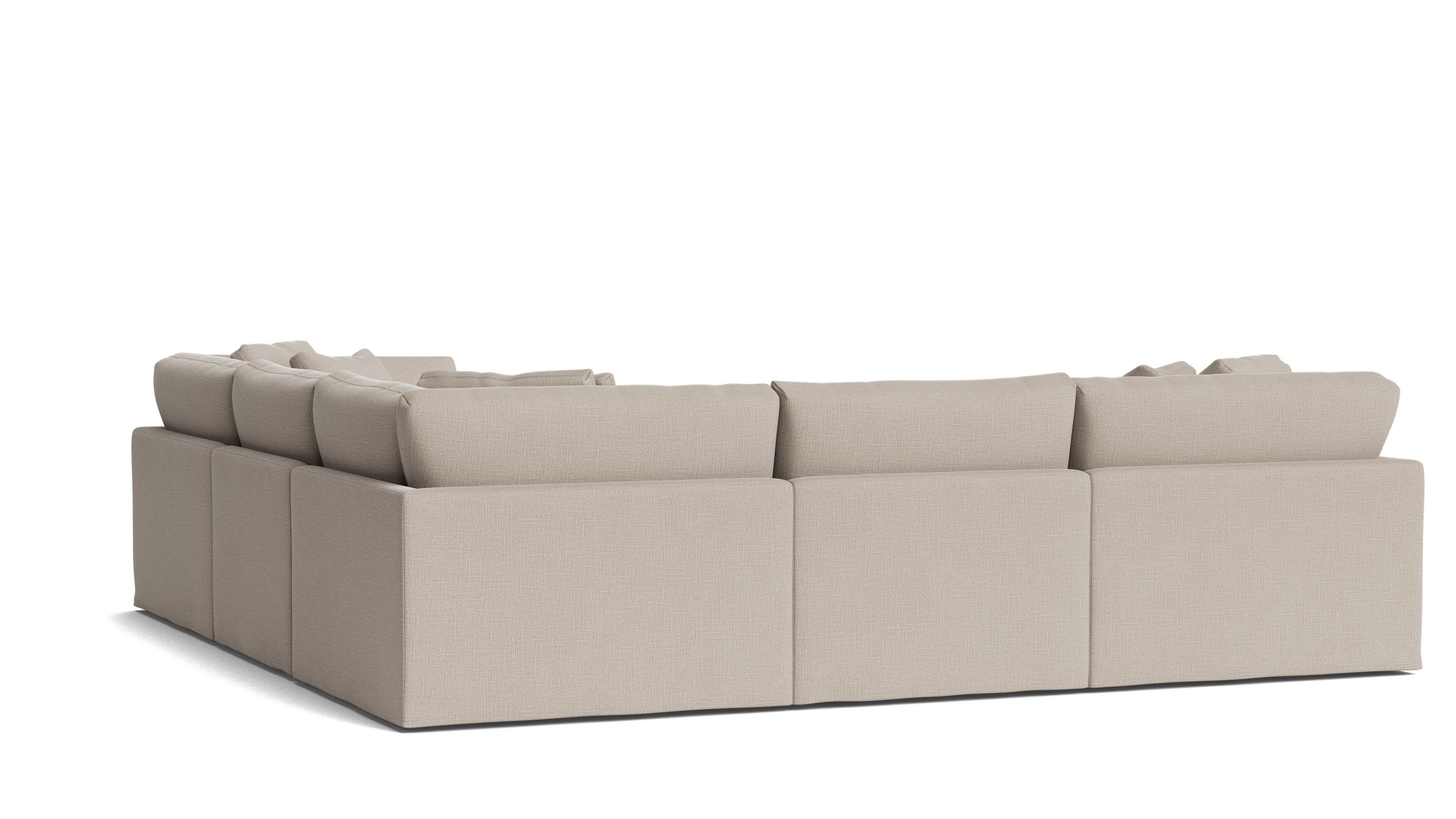 Get Together™ 5 - Piece Modular Sectional Closed, Large, Light Pebble - Sundays Company CanadaSEC-YJ-033-029
