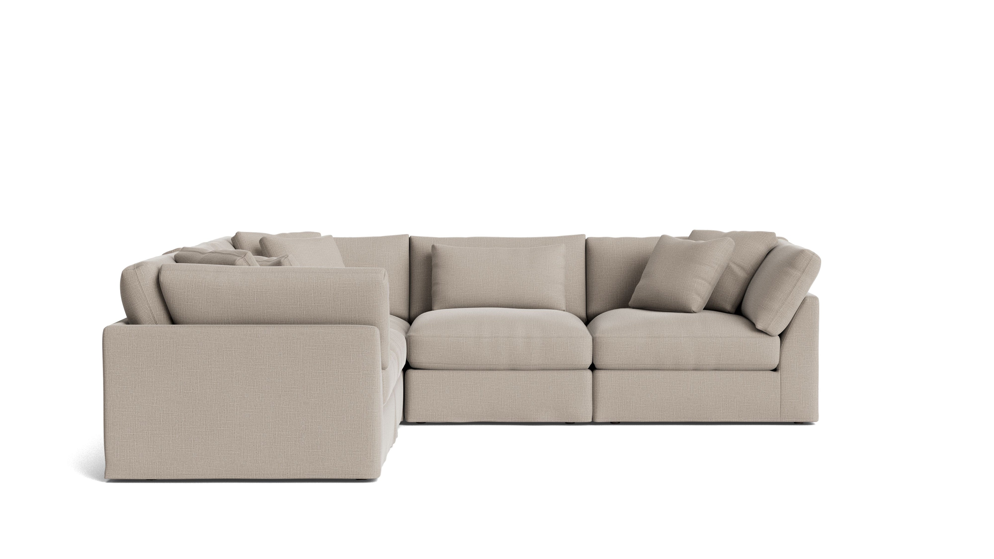 Get Together™ 5 - Piece Modular Sectional Closed, Large, Light Pebble - Sundays Company CanadaSEC-YJ-033-029