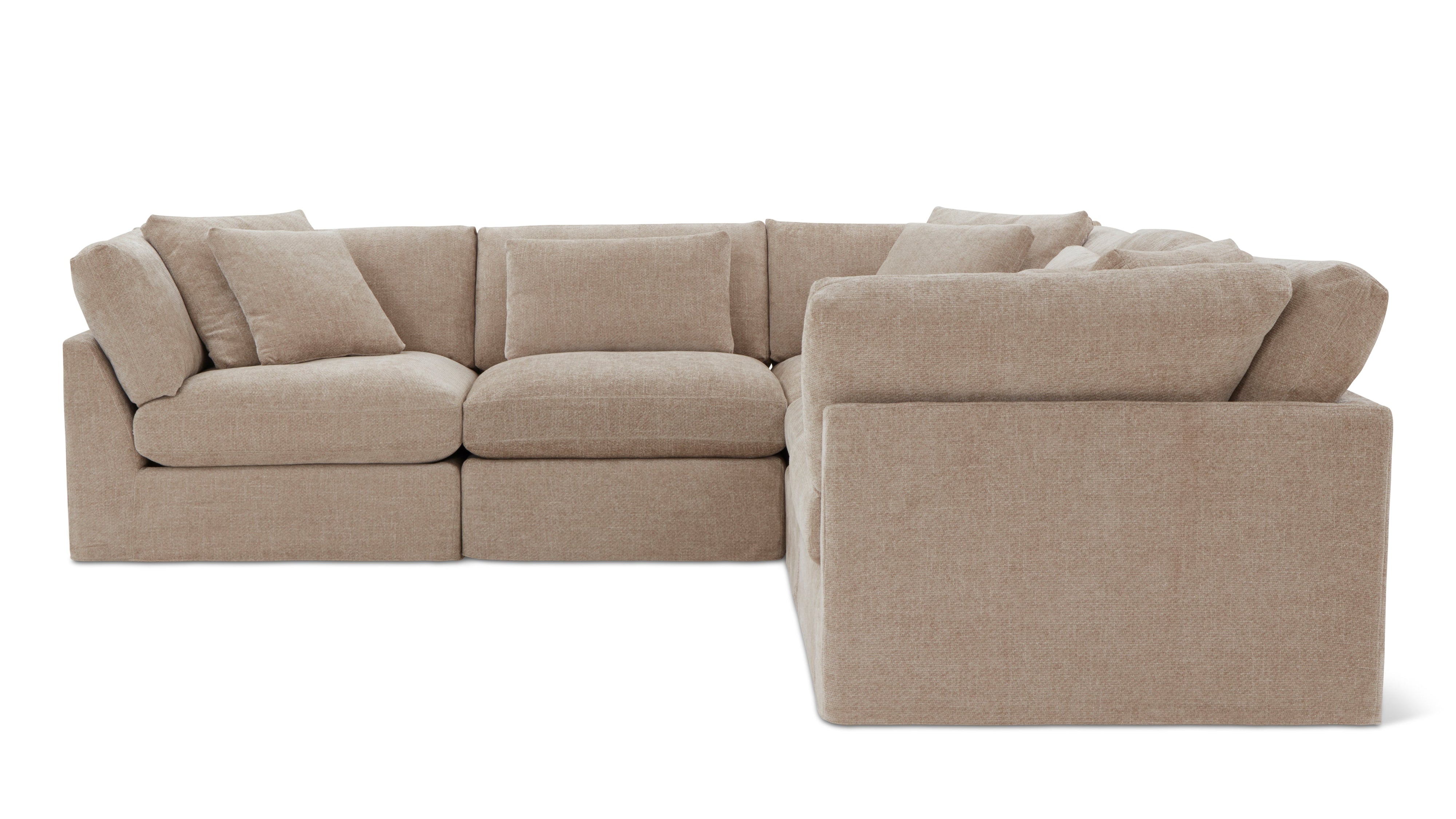 Get Together™ 5-Piece Modular Sectional Closed, Large, Champagne - Image 1