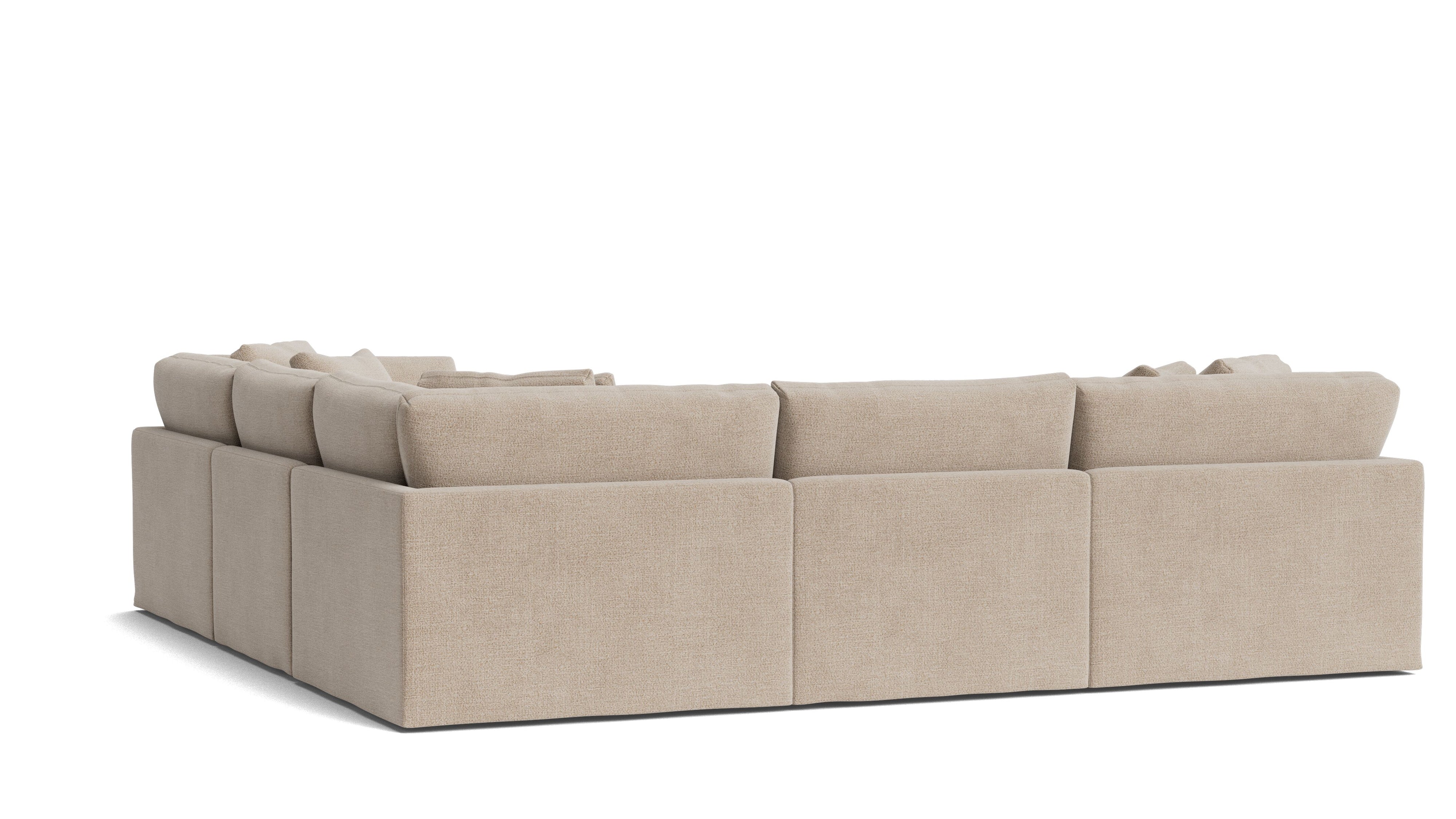 Get Together™ 5 - Piece Modular Sectional Closed, Large, Champagne - Sundays Company CanadaSEC-YJ-033-041