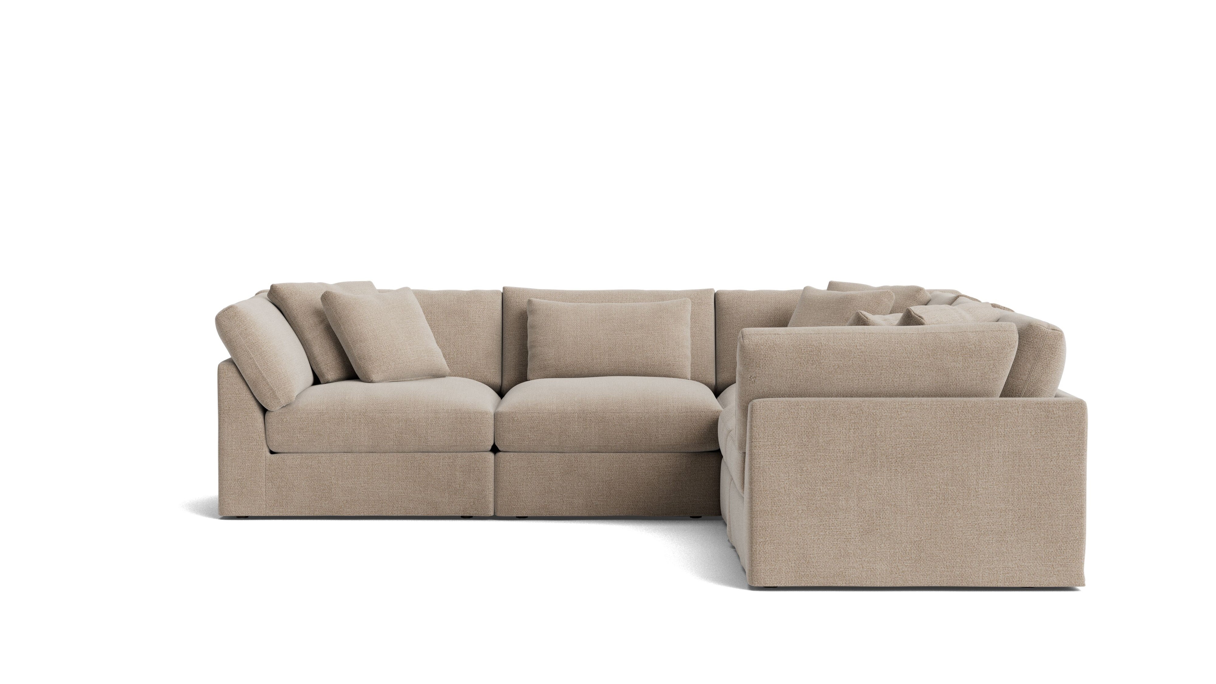 Get Together™ 5 - Piece Modular Sectional Closed, Large, Champagne - Sundays Company CanadaSEC-YJ-033-041