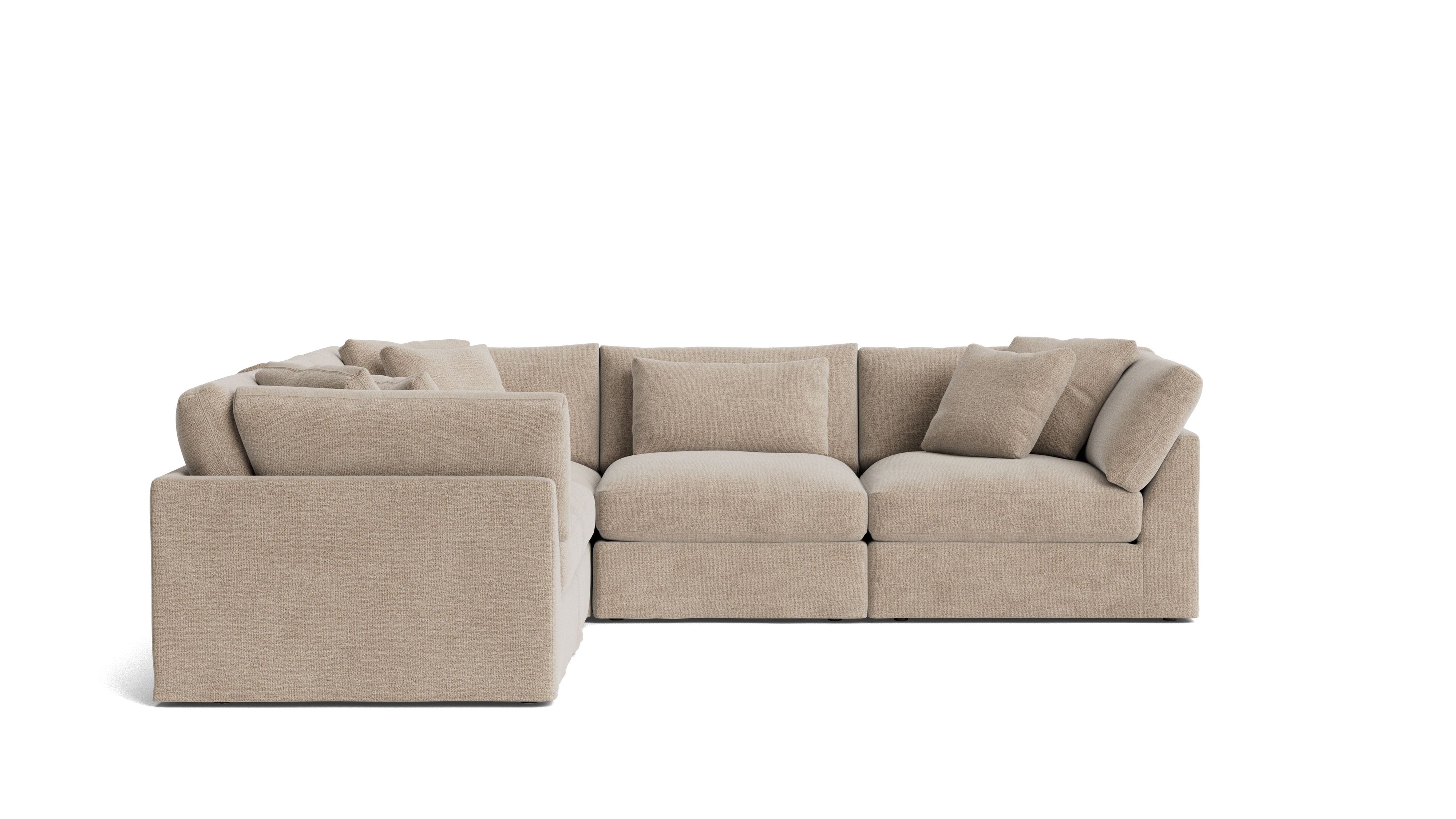 Get Together™ 5 - Piece Modular Sectional Closed, Large, Champagne - Sundays Company CanadaSEC-YJ-033-041
