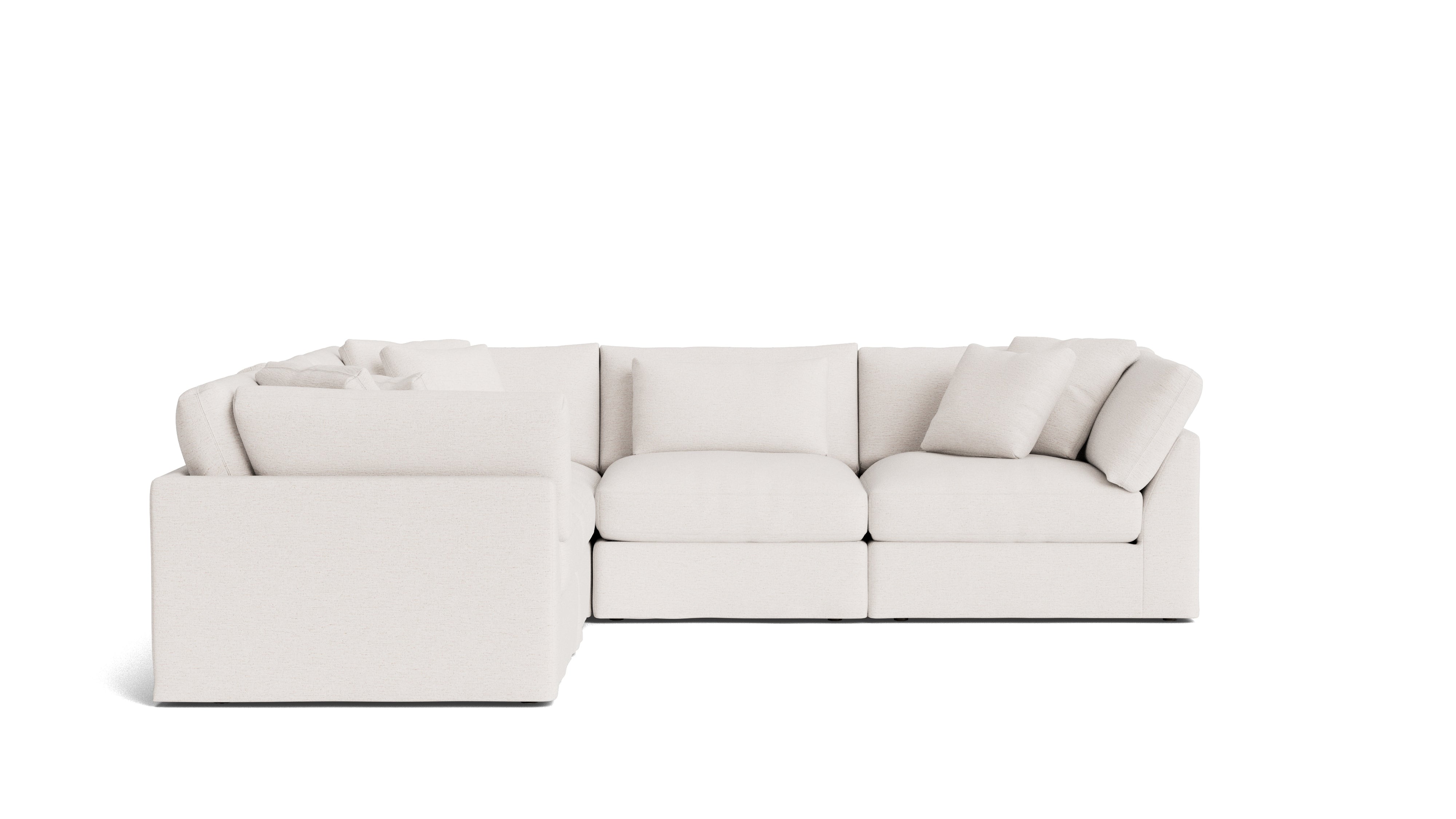 Get Together™ 5-Piece Modular Sectional Closed, Large, Nomad Snow