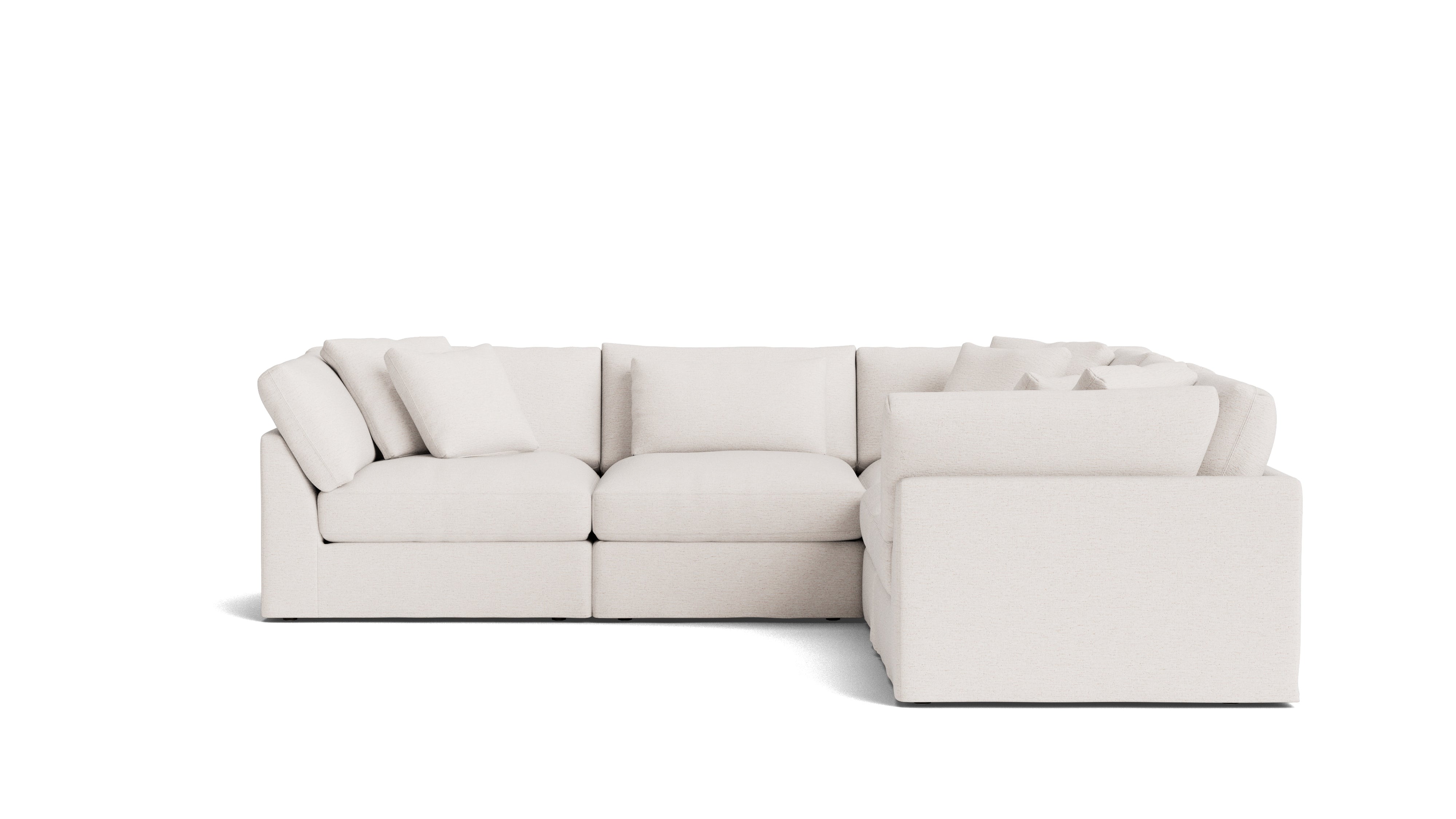Get Together™ 5-Piece Modular Sectional Closed, Large, Nomad Snow