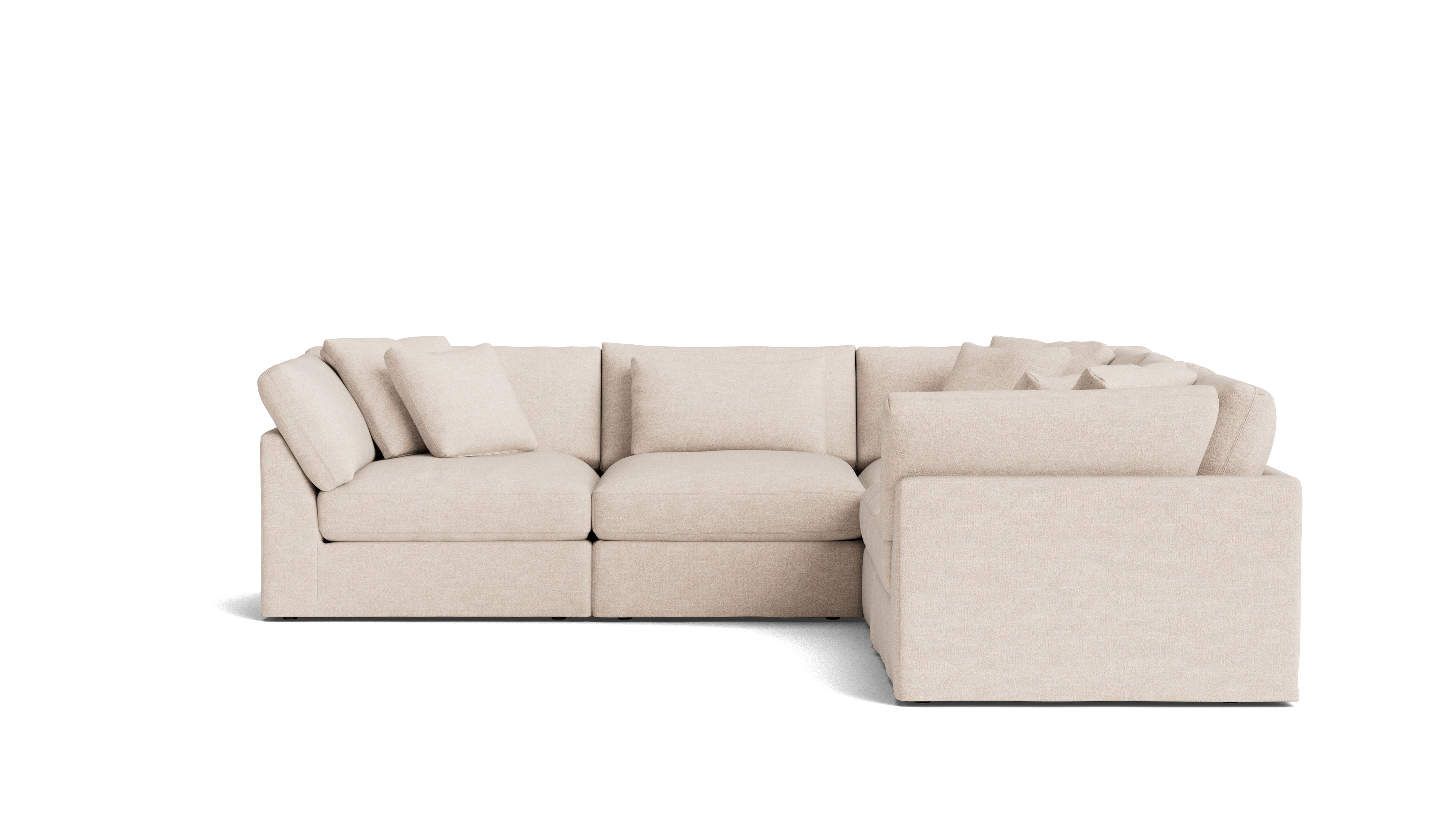 Get Together™ 5-Piece Modular Sectional Closed, Large, Sunbeam