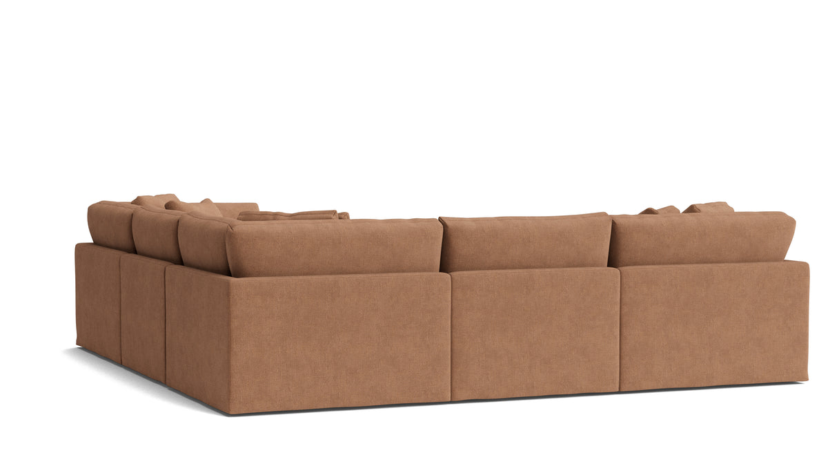 Get Together™ 5-Piece Modular Sectional Closed, Large, Spice