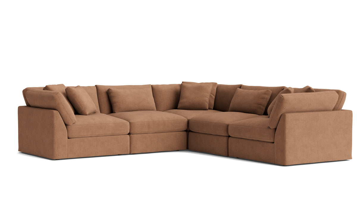 Get Together™ 5-Piece Modular Sectional Closed, Large, Spice — alternate view