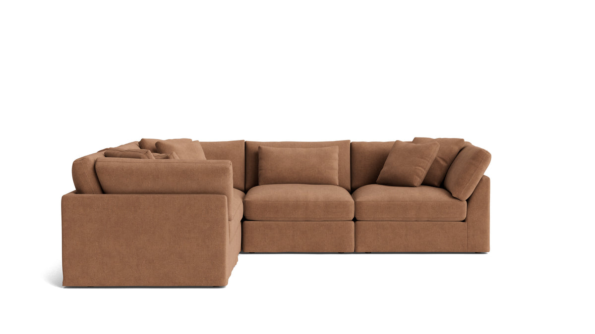 Get Together™ 5-Piece Modular Sectional Closed, Large, Spice — alternate view