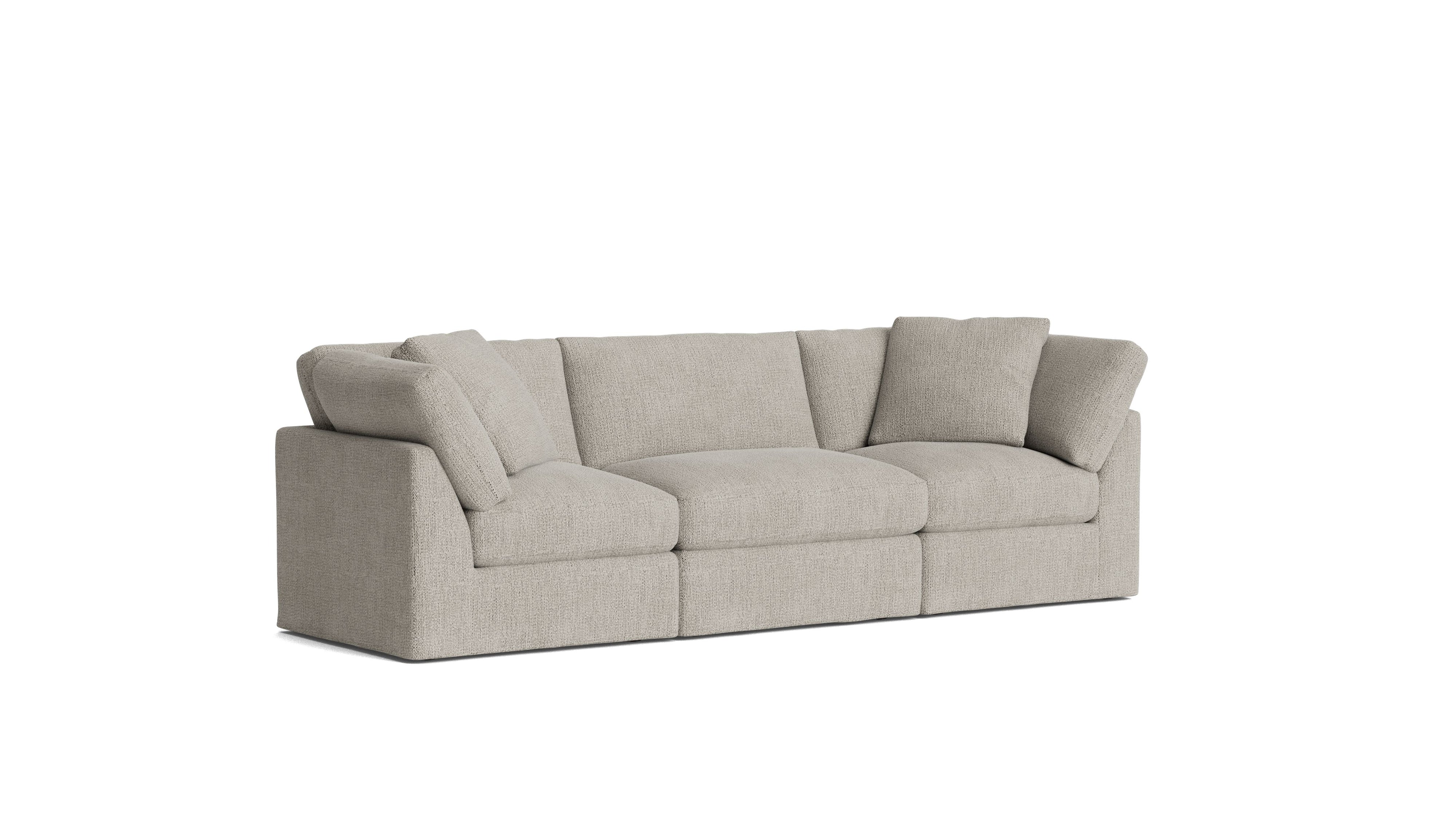 Get Together™ 3 - Piece Modular Sofa, Standard, Oatmeal - Sundays Company CanadaSEC-YJ-035-007