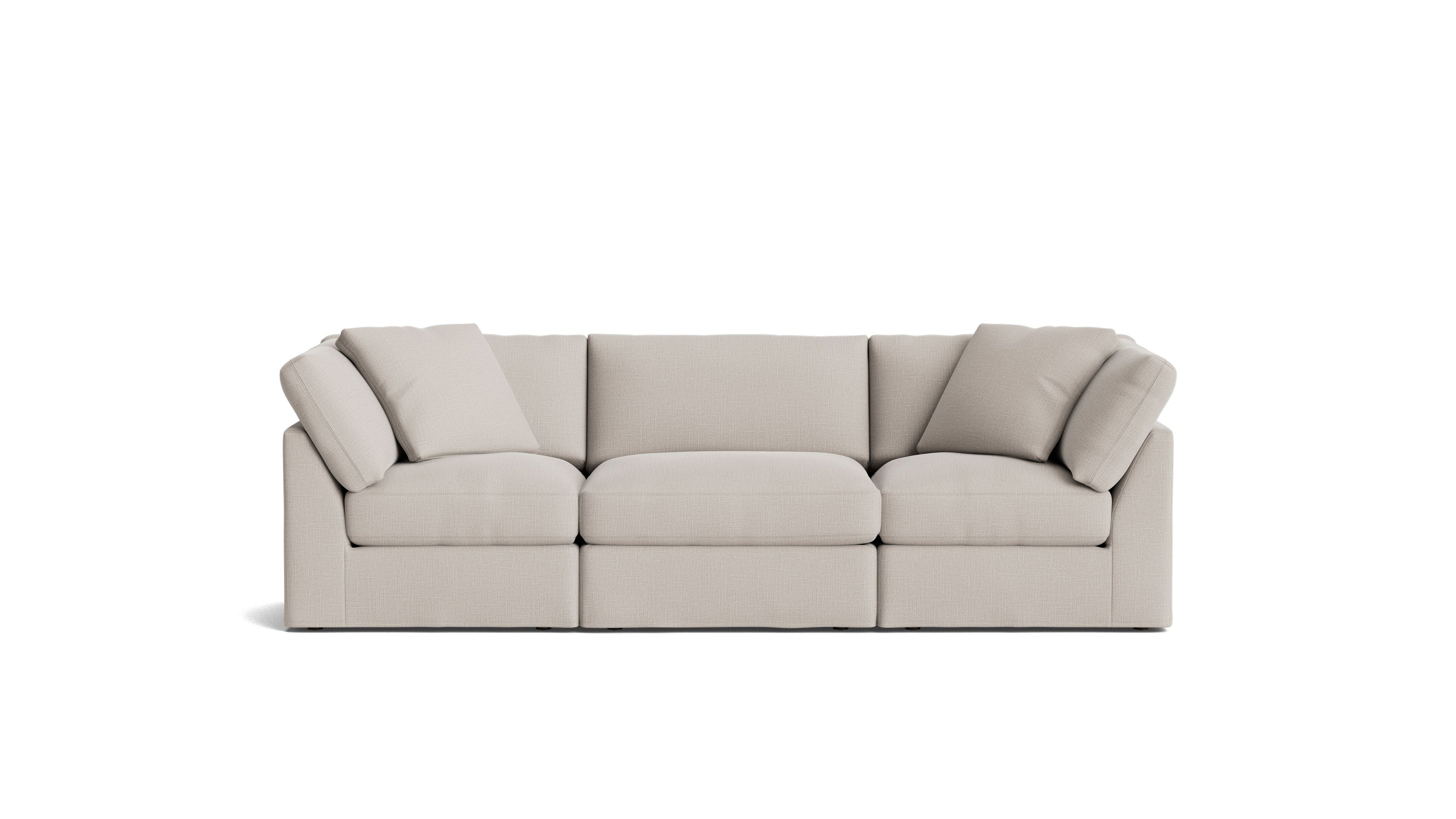 Get Together™ 3 - Piece Modular Sofa, Standard, Clay - Sundays Company CanadaSEC-YJ-035-015
