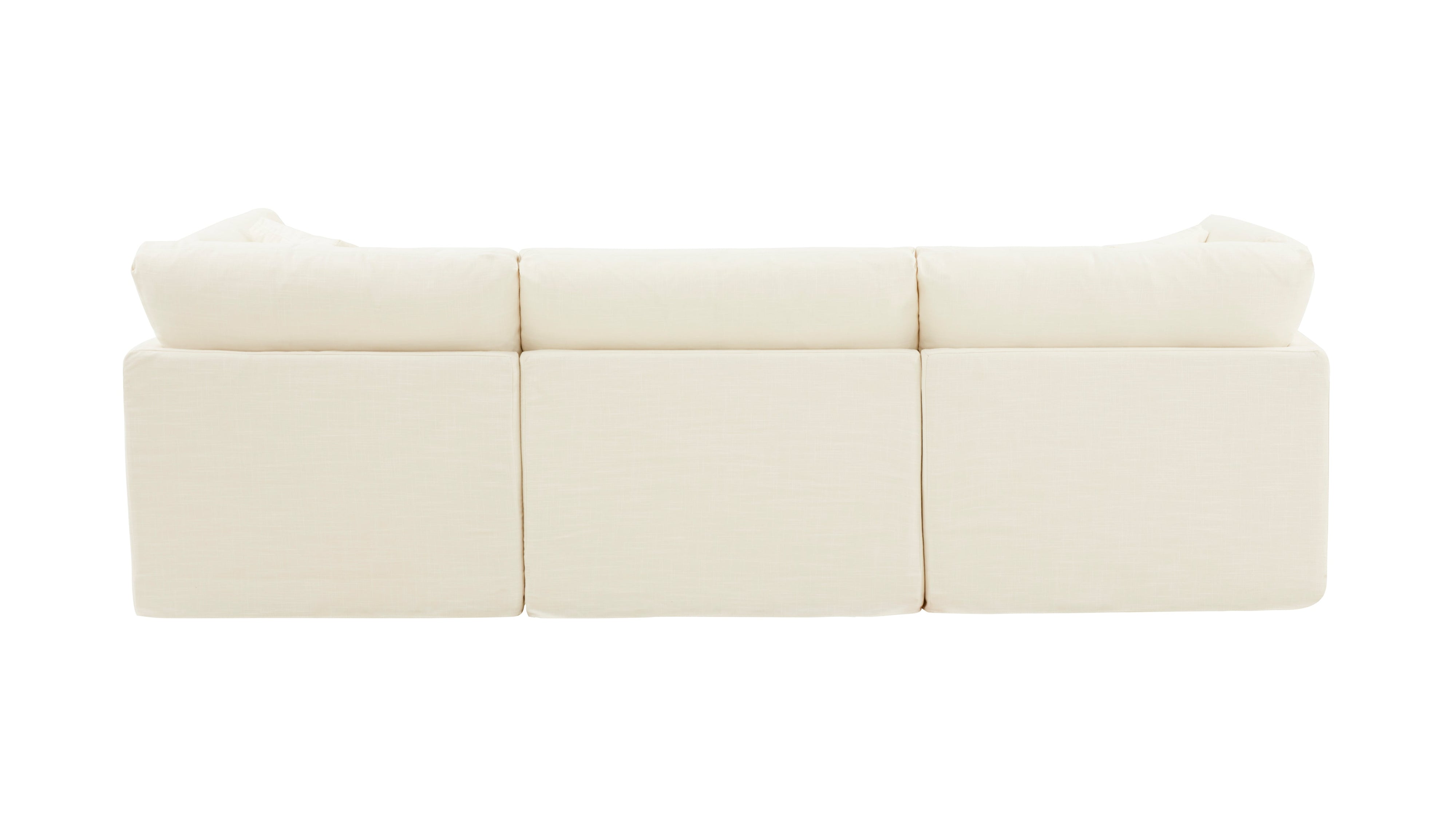 Get Together™ 3-Piece Modular Sofa, Large, Cream Linen - Image 10