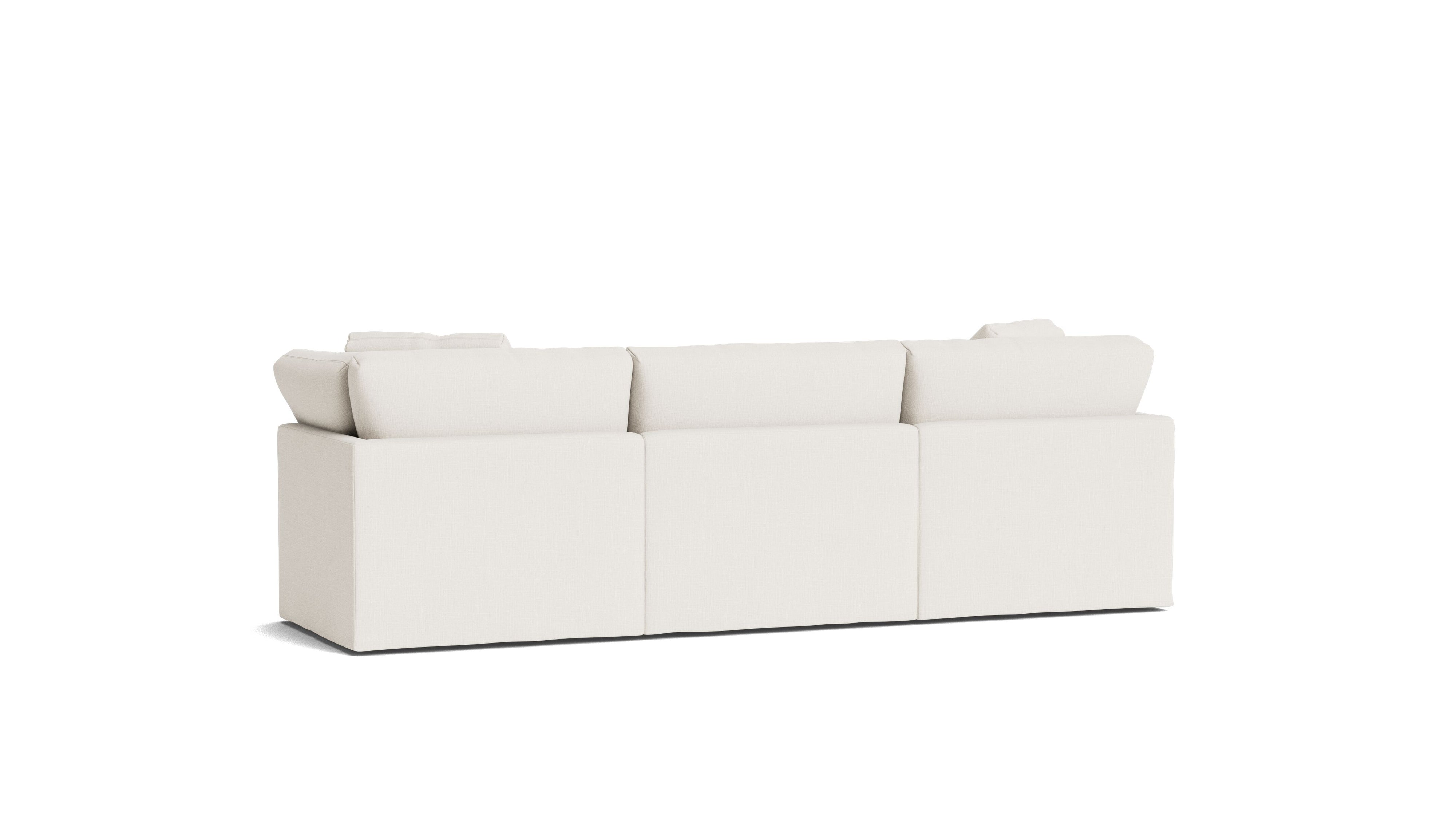 Get Together™ 3 - Piece Modular Sofa, Standard, Cream Linen - Sundays Company CanadaSEC-YJ-035-018