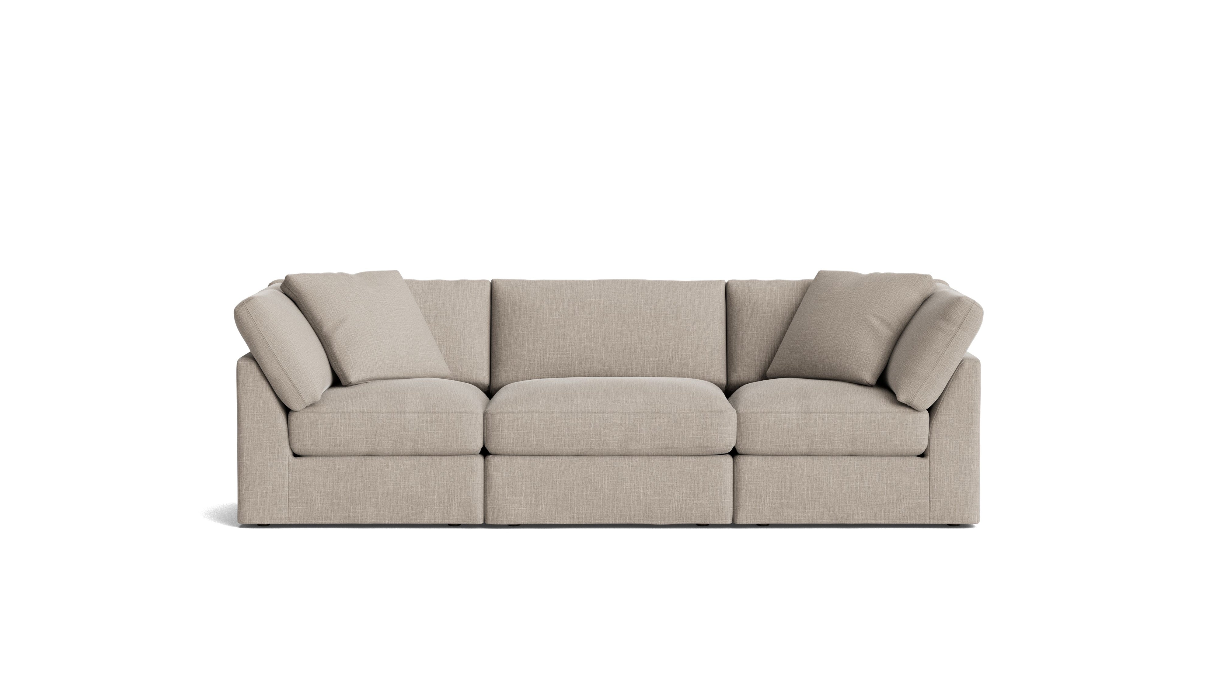Get Together™ 3 - Piece Modular Sofa, Standard, Light Pebble - Sundays Company CanadaSEC-YJ-035-029