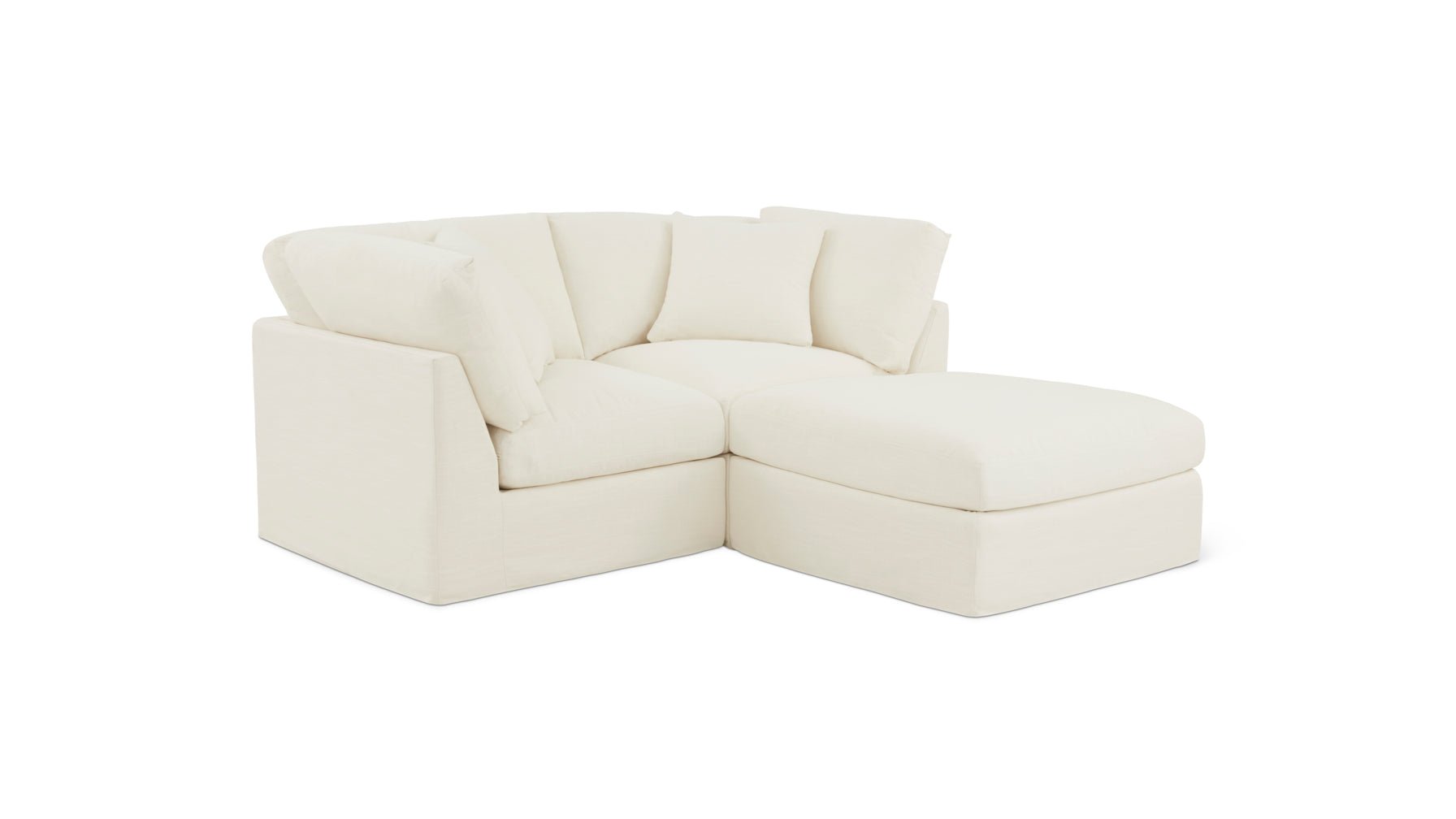 Get Together™ 3-Piece Modular Sectional, Standard, Cream Linen - Image 11