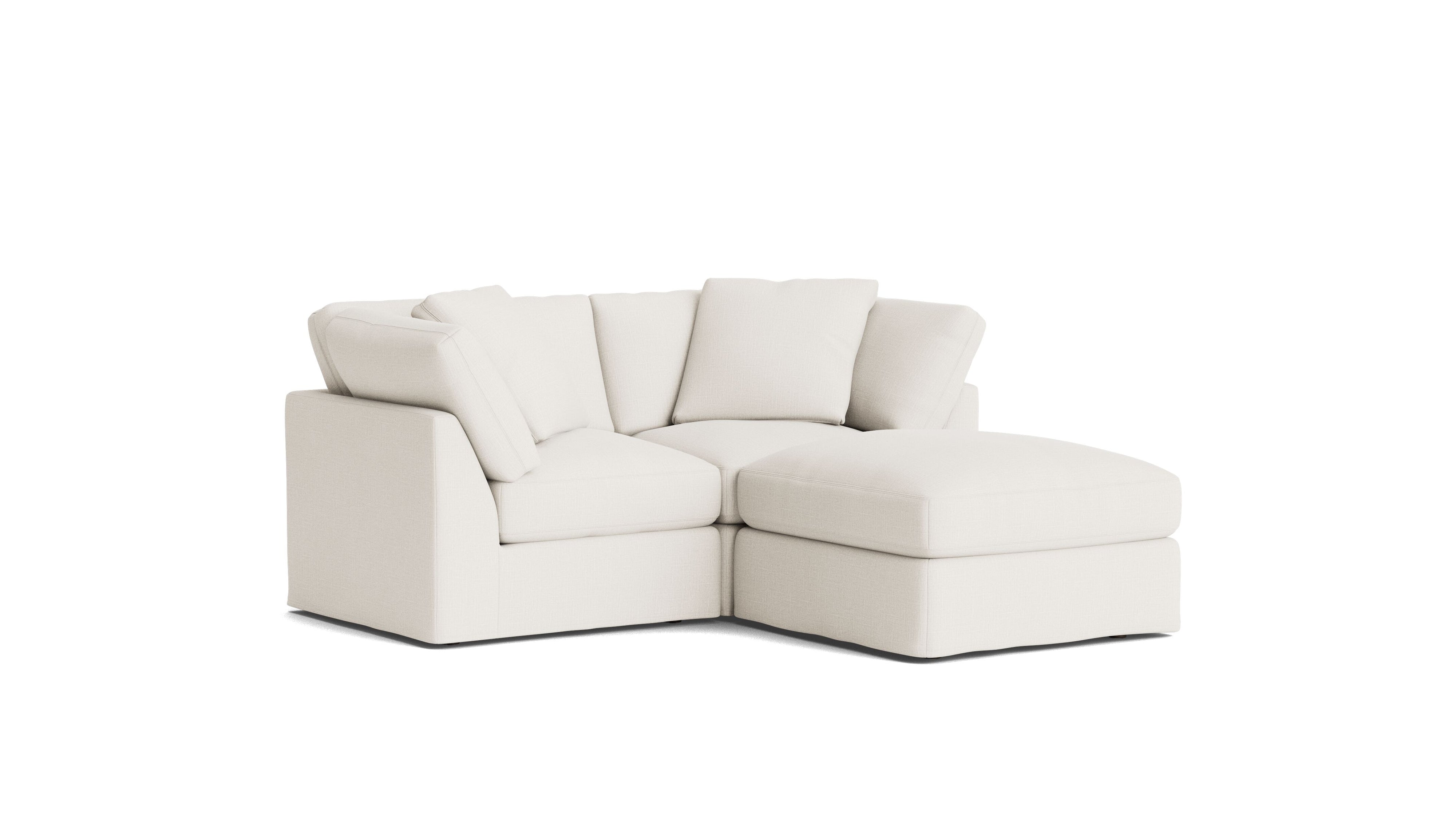 Get Together™ 3 - Piece Modular Sectional, Standard, Cream Linen - Sundays Company CanadaSEC-YJ-036-018
