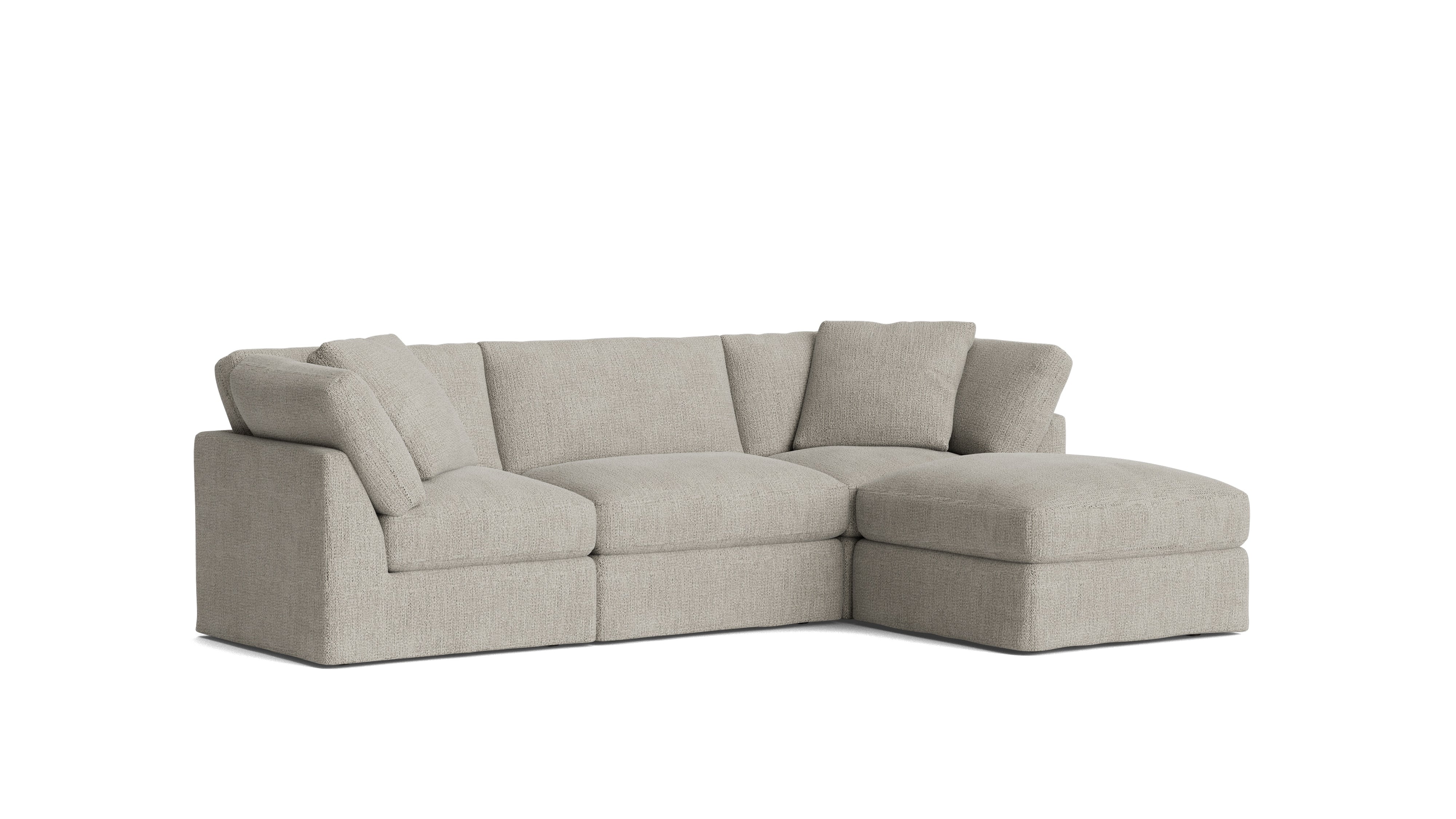 Get Together™ 4 - Piece Modular Sectional, Standard, Oatmeal - Sundays Company CanadaSEC-YJ-037-007