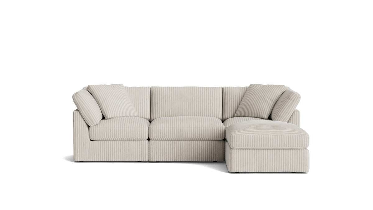 Get Together™ 4-Piece Modular Sectional, Standard, Newport Stripe
