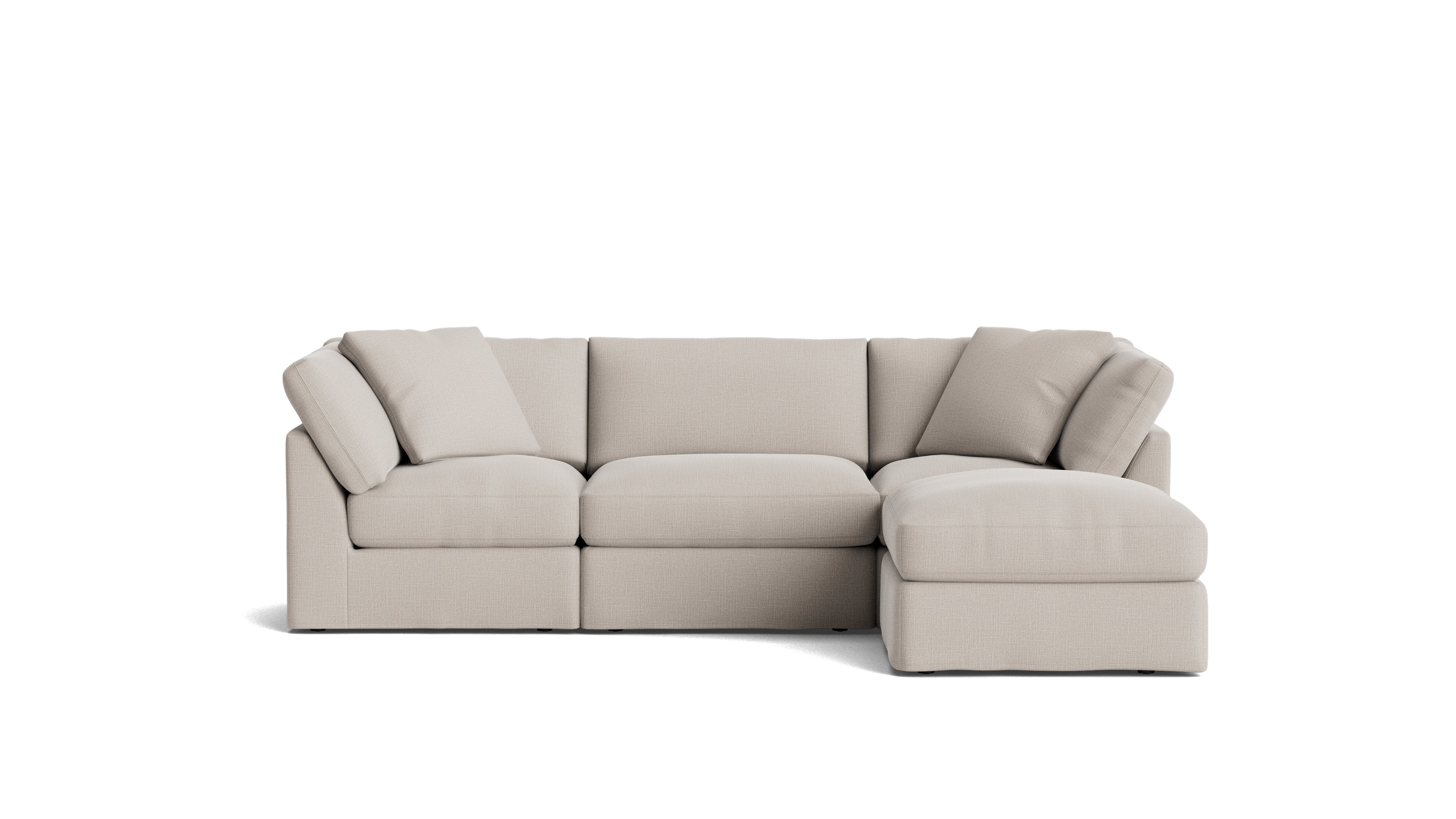 Get Together™ 4 - Piece Modular Sectional, Standard, Clay - Sundays Company CanadaSEC-YJ-037-015