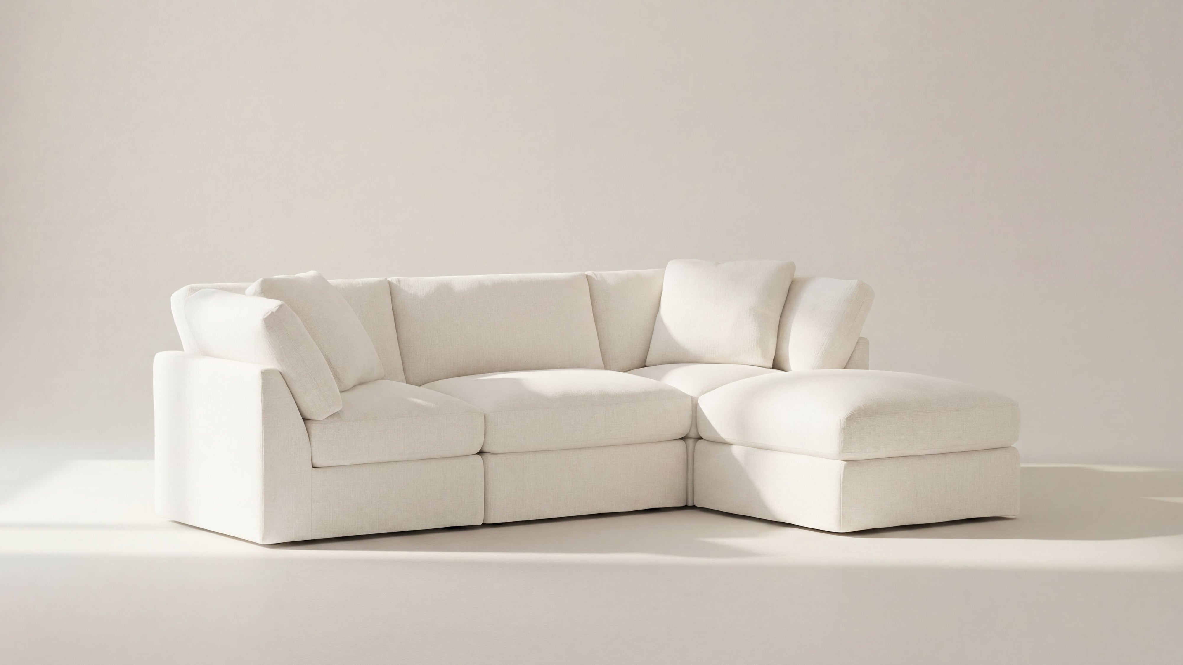 Get Together™ 4-Piece Modular Sectional, Standard, Cream Linen