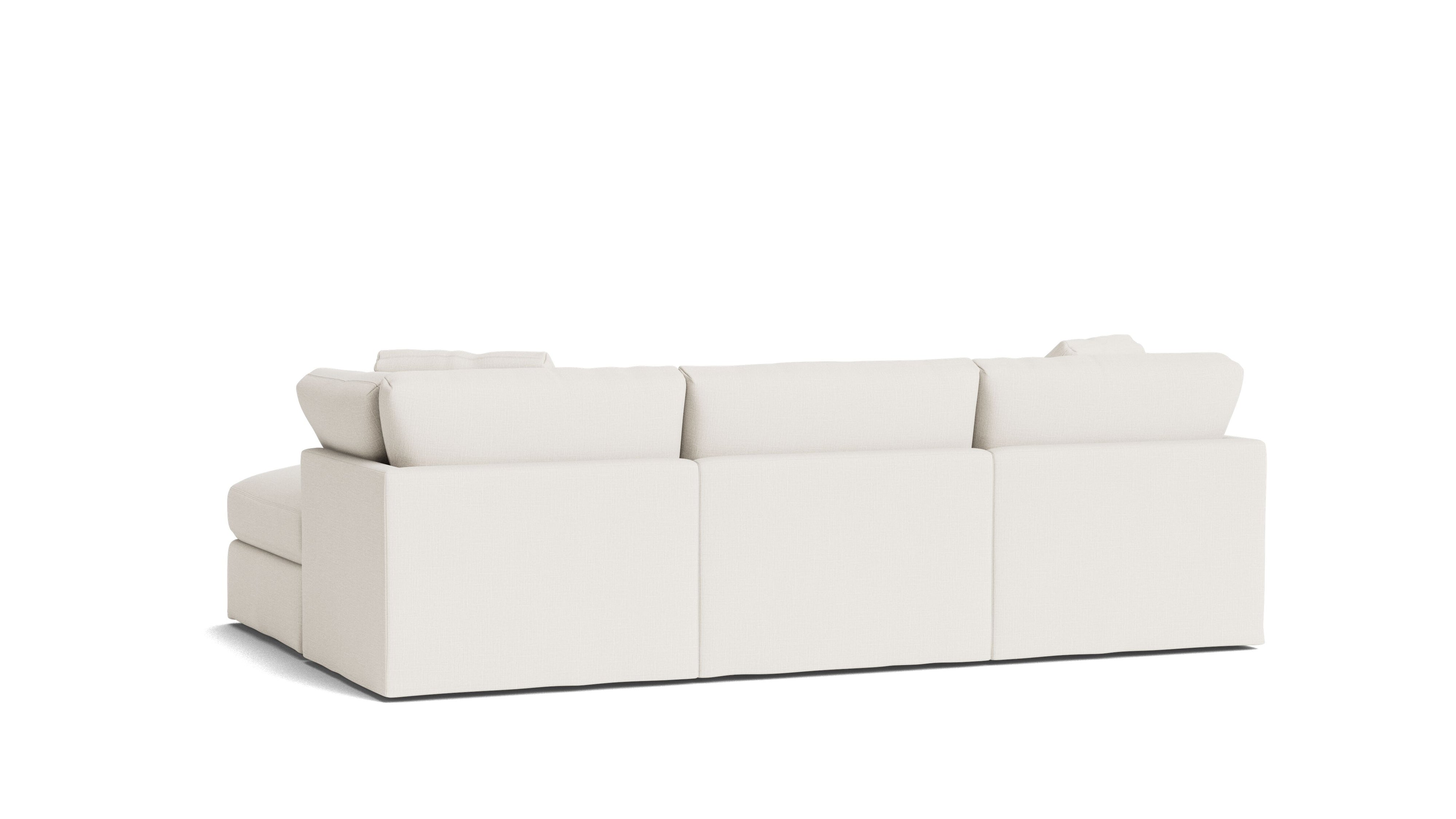 Get Together™ 4 - Piece Modular Sectional, Standard, Cream Linen - Sundays Company CanadaSEC-YJ-037-018