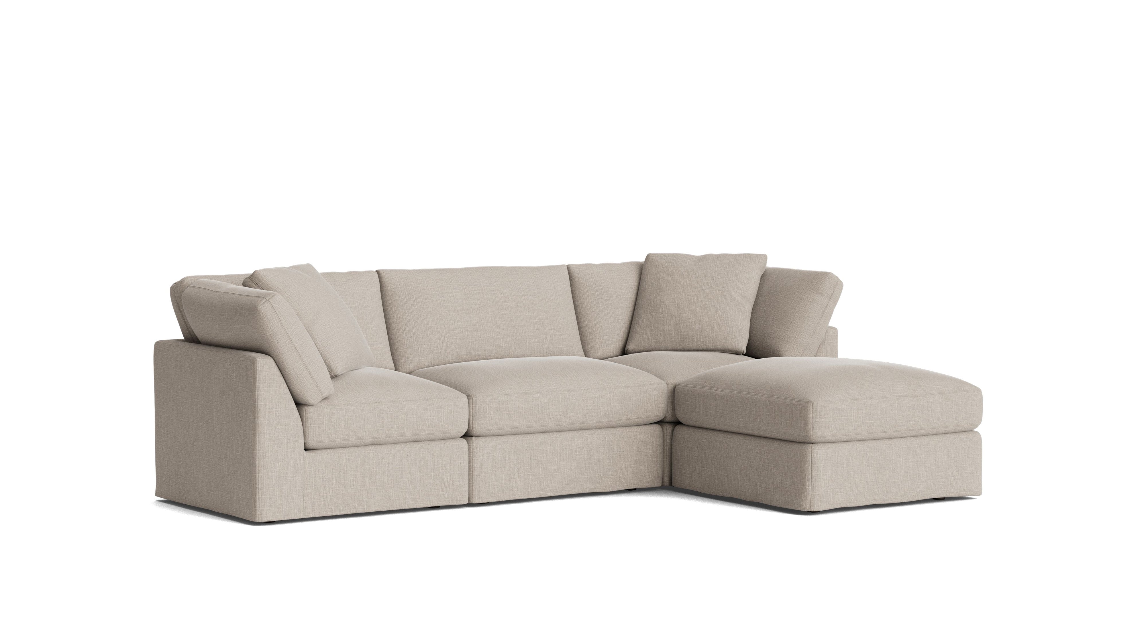 Get Together™ 4 - Piece Modular Sectional, Standard, Light Pebble - Sundays Company CanadaSEC-YJ-037-029