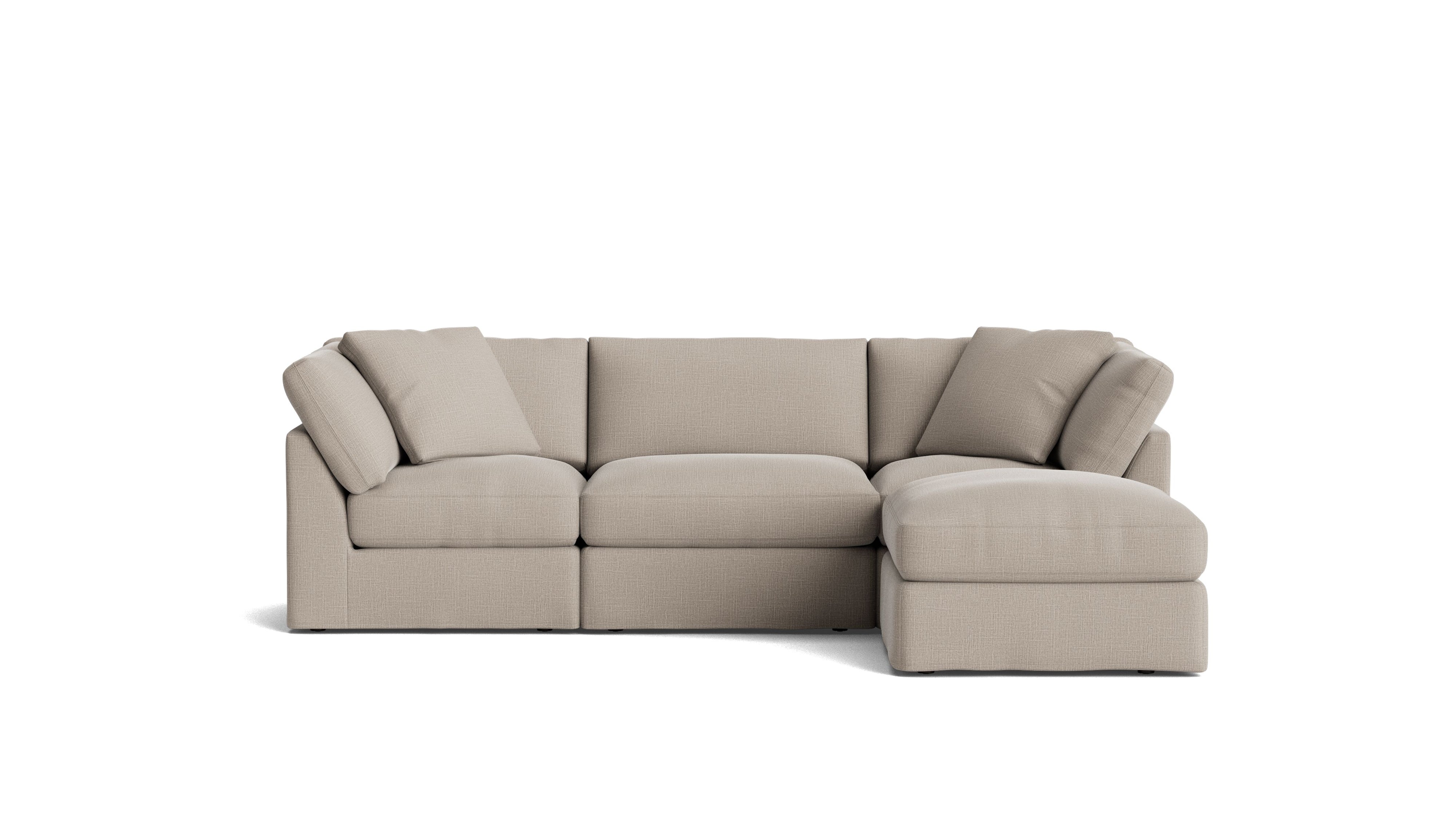 Get Together™ 4 - Piece Modular Sectional, Standard, Light Pebble - Sundays Company CanadaSEC-YJ-037-029
