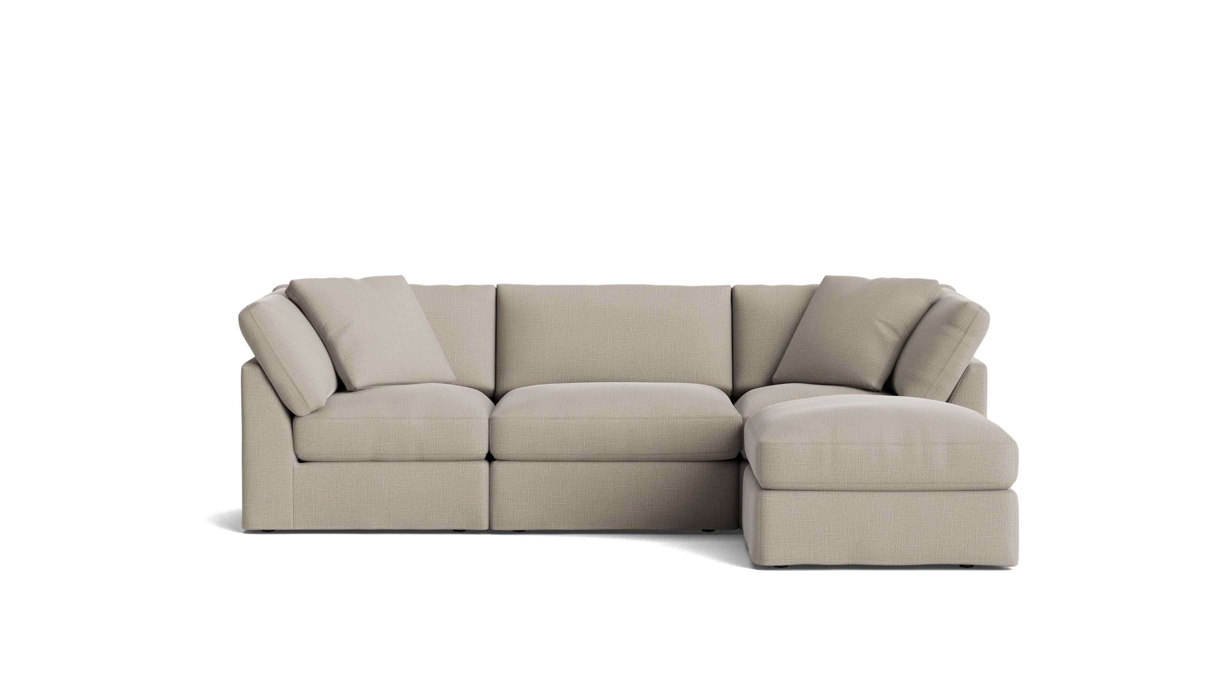 Get Together™ 4-Piece Modular Sectional, Standard, Light Pebble