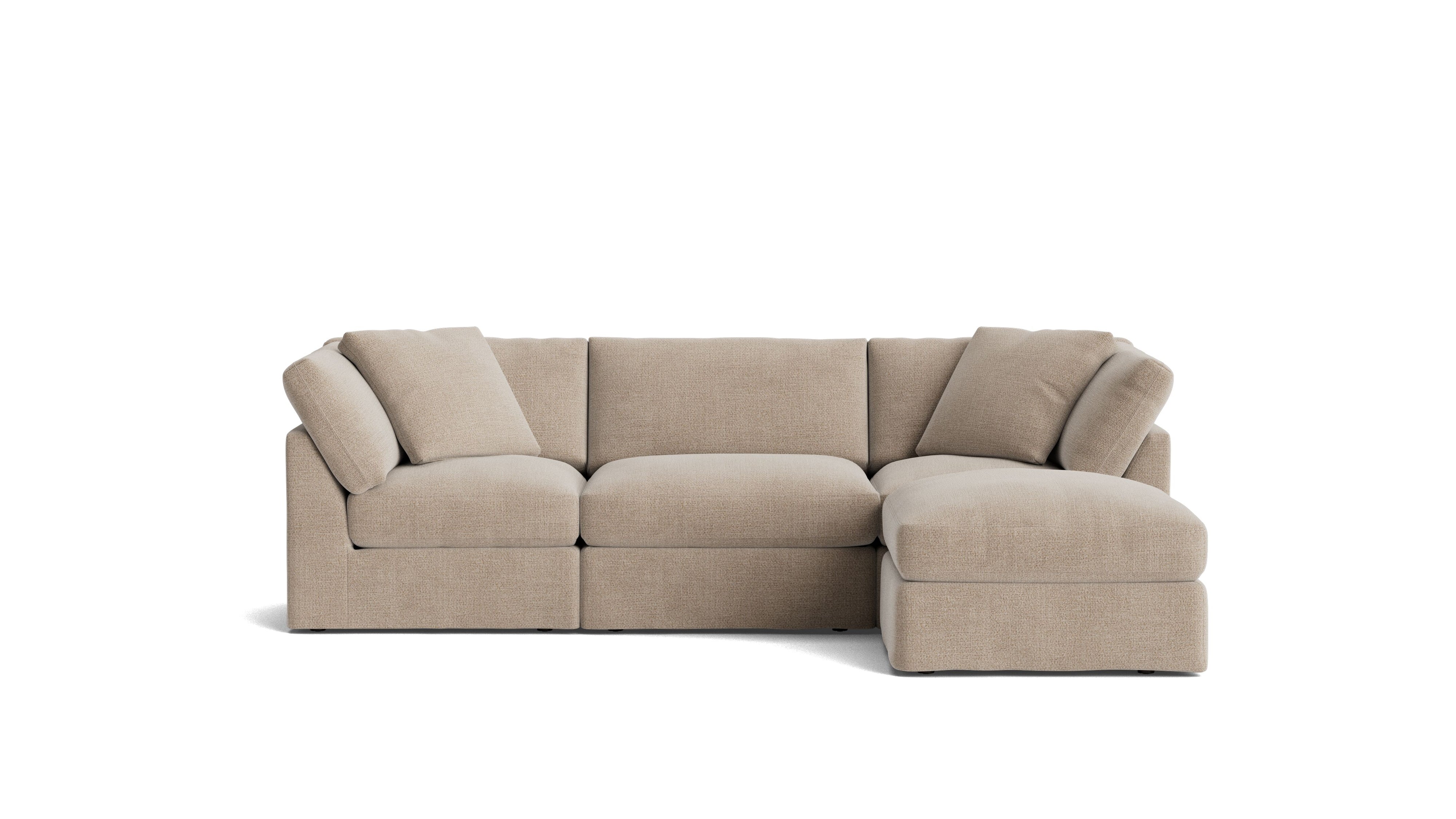 Get Together™ 4 - Piece Modular Sectional, Standard, Champagne - Sundays Company CanadaSEC-YJ-037-041