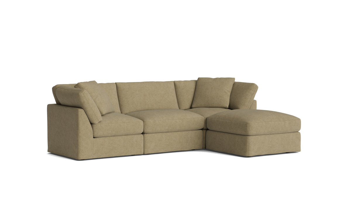 Get Together™ 4-Piece Modular Sectional, Standard, Olive — alternate view
