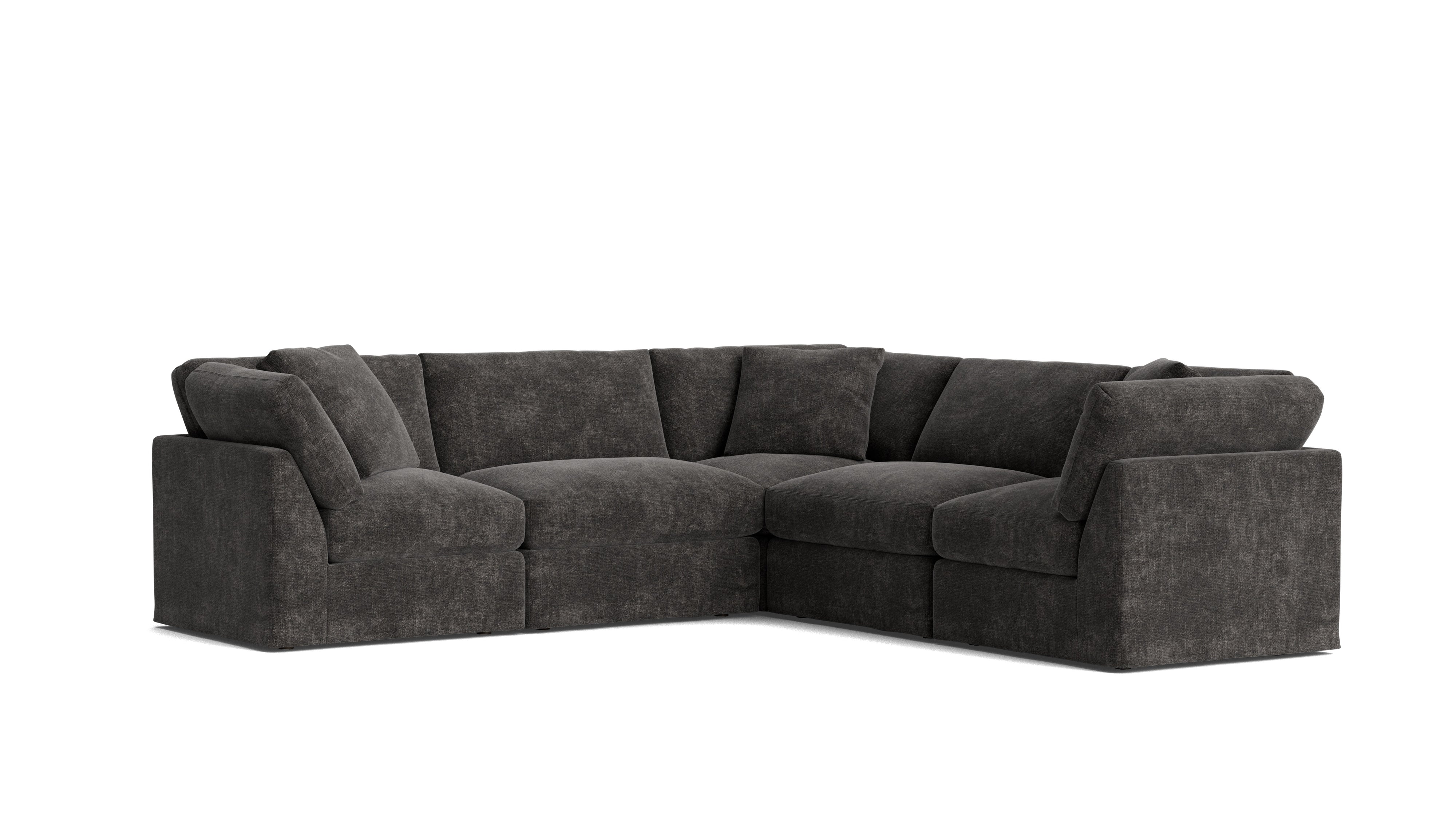Get Together™ 5 - Piece Modular Sectional Closed, Standard, Truffle - Sundays Company CanadaSEC-YJ-038-003