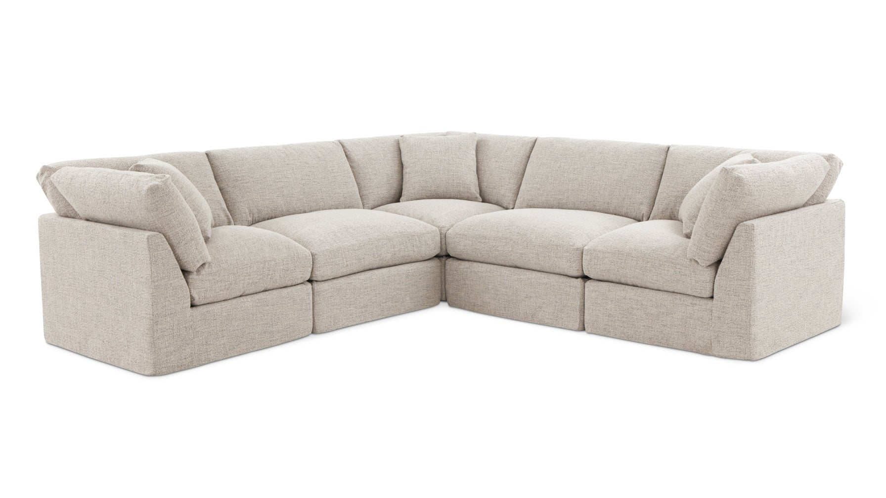 Get Together™ 5-Piece Modular Sectional Closed, Standard, Oatmeal_image