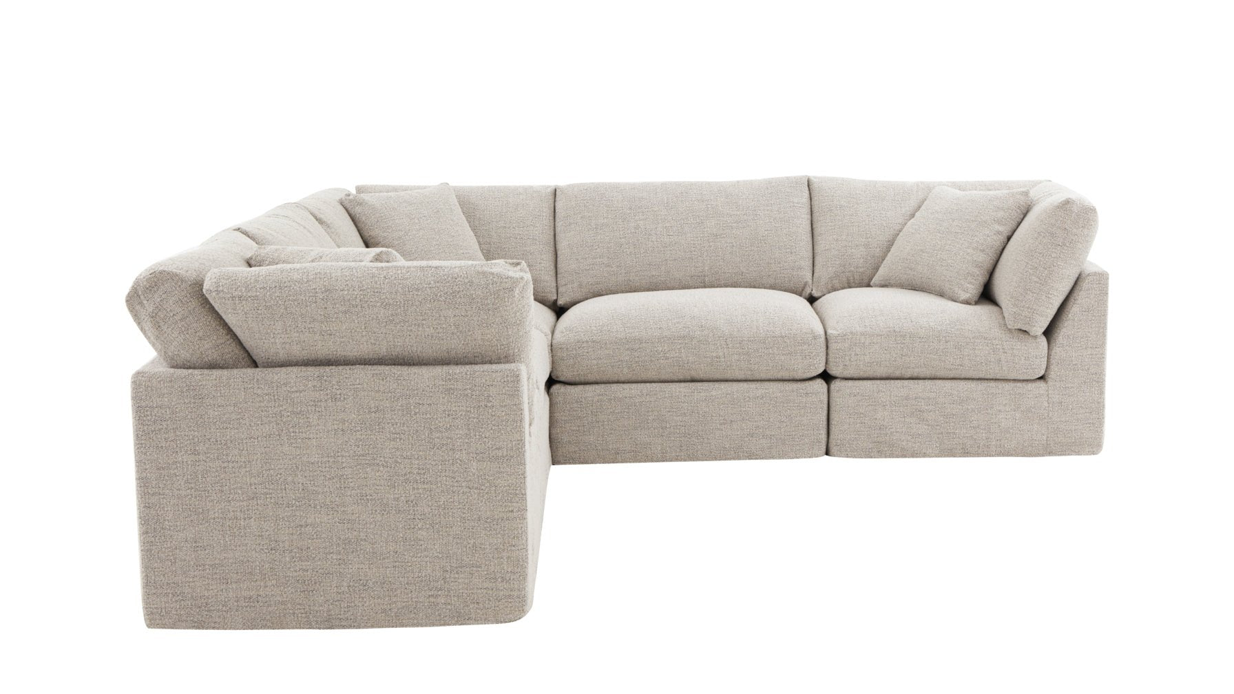 Get Together™ 5-Piece Modular Sectional Closed, Standard, Oatmeal - Image 9