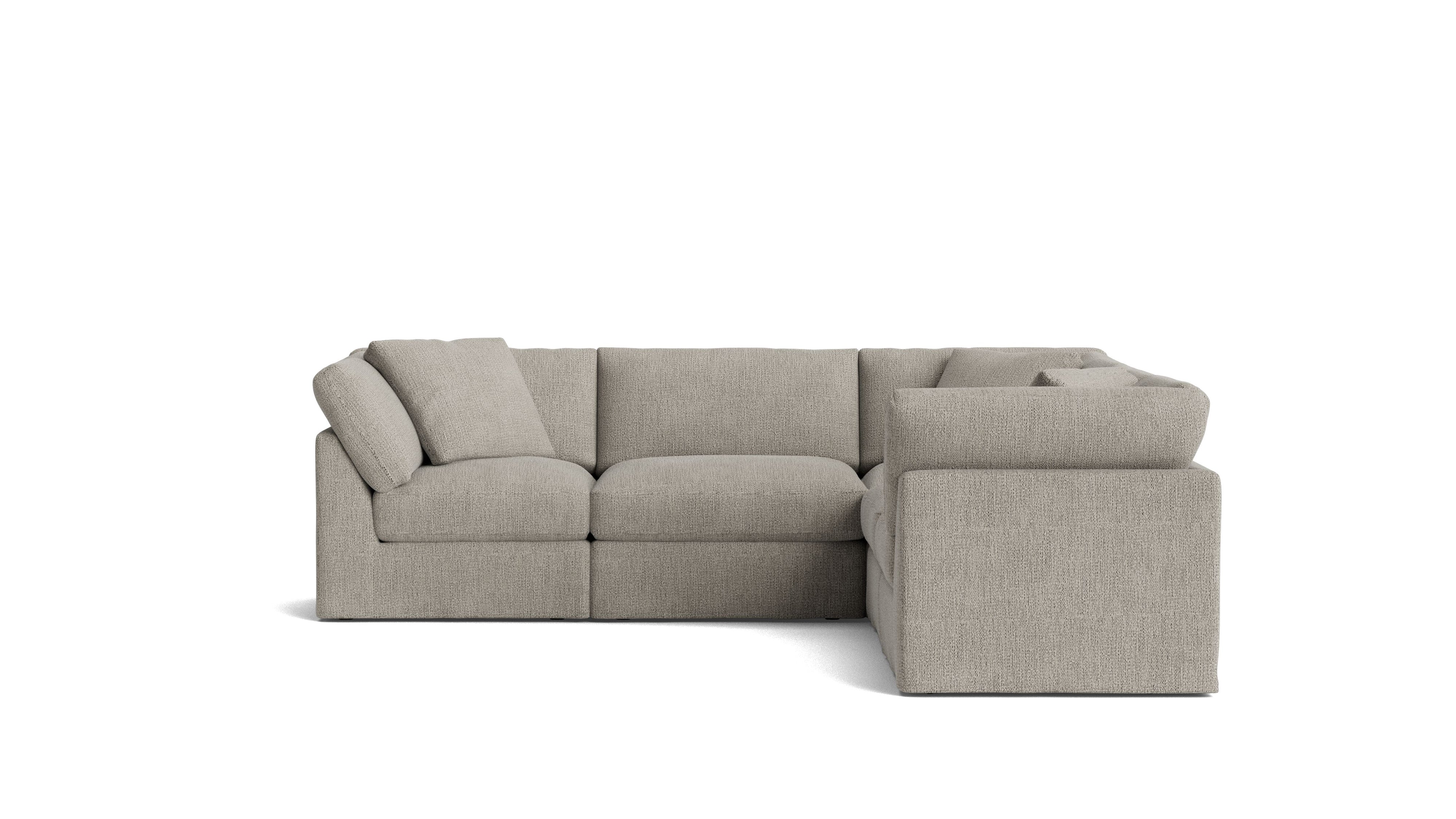 Get Together™ 5 - Piece Modular Sectional Closed, Standard, Oatmeal - Sundays Company CanadaSEC-YJ-038-007