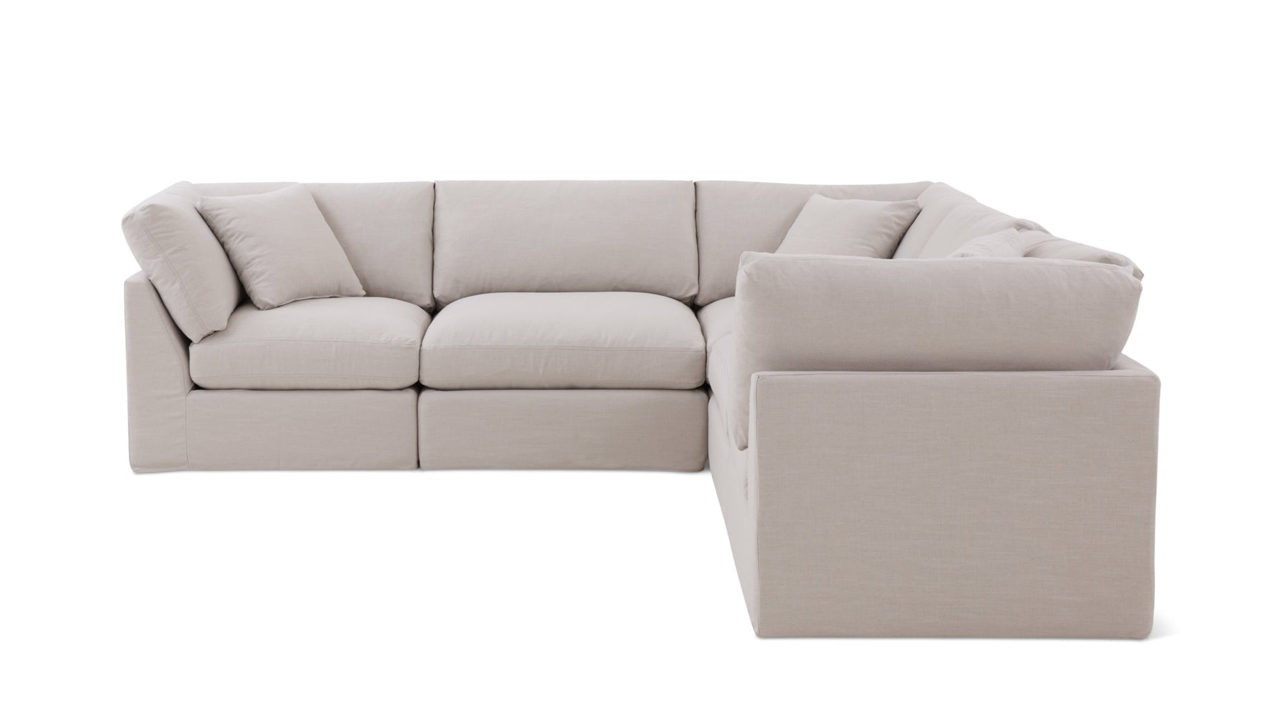 Get Together™ 5-Piece Modular Sectional Closed, Standard, Clay - Image 8